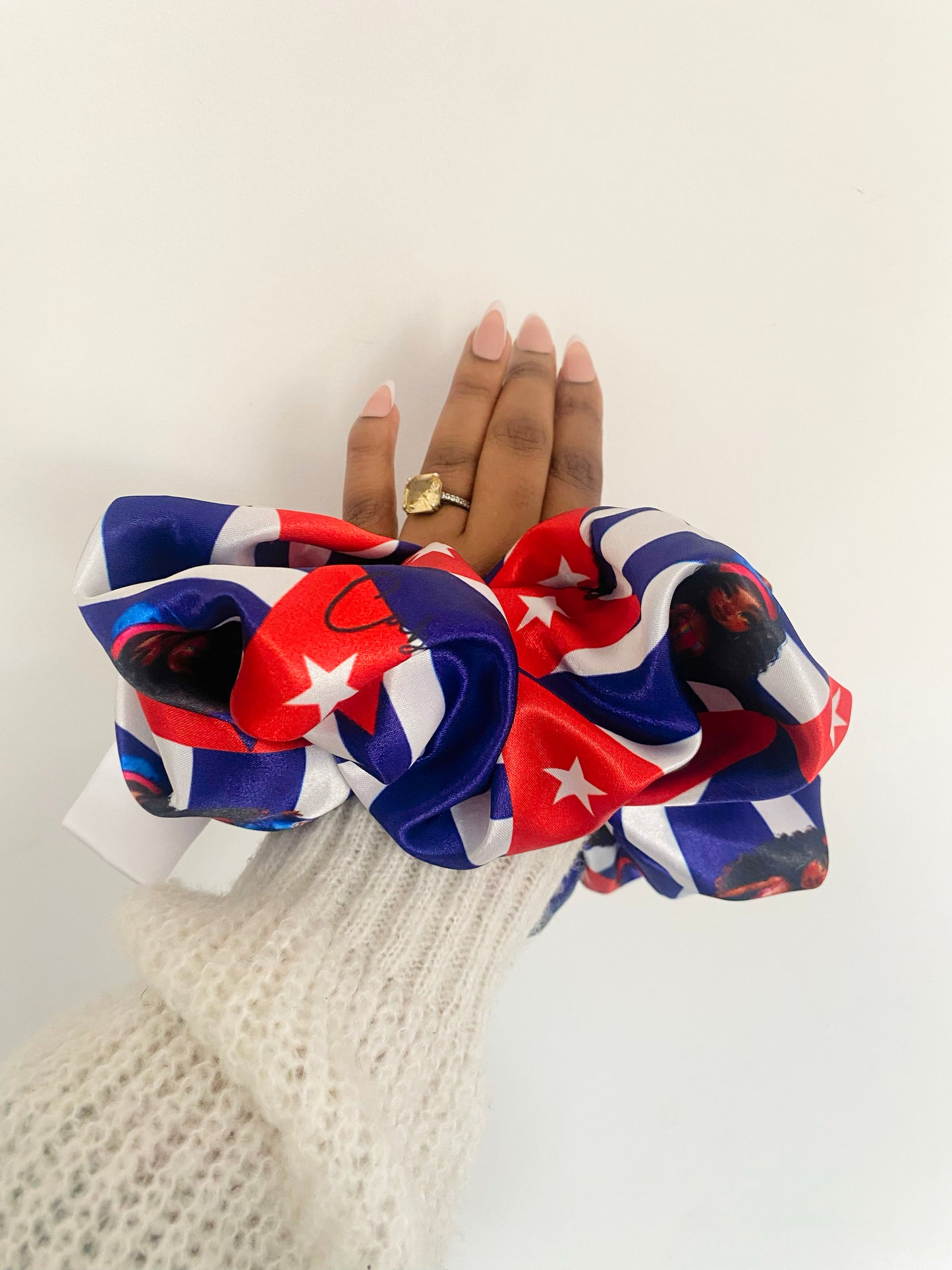 African & Caribbean Satin XL Scrunchies