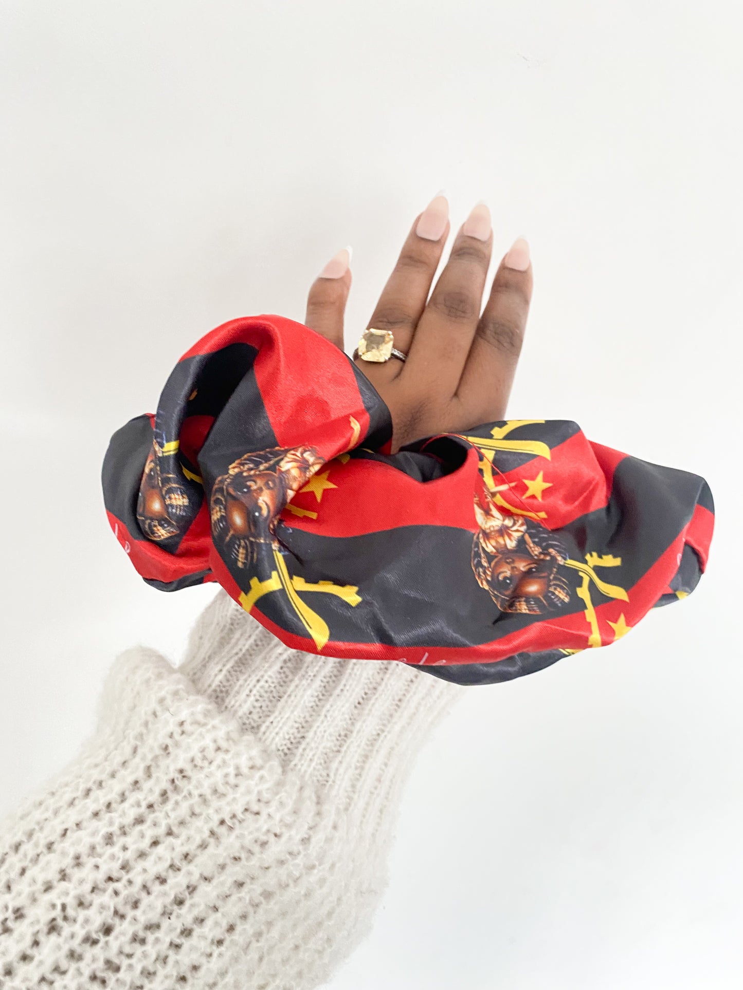 African & Caribbean Satin XL Scrunchies