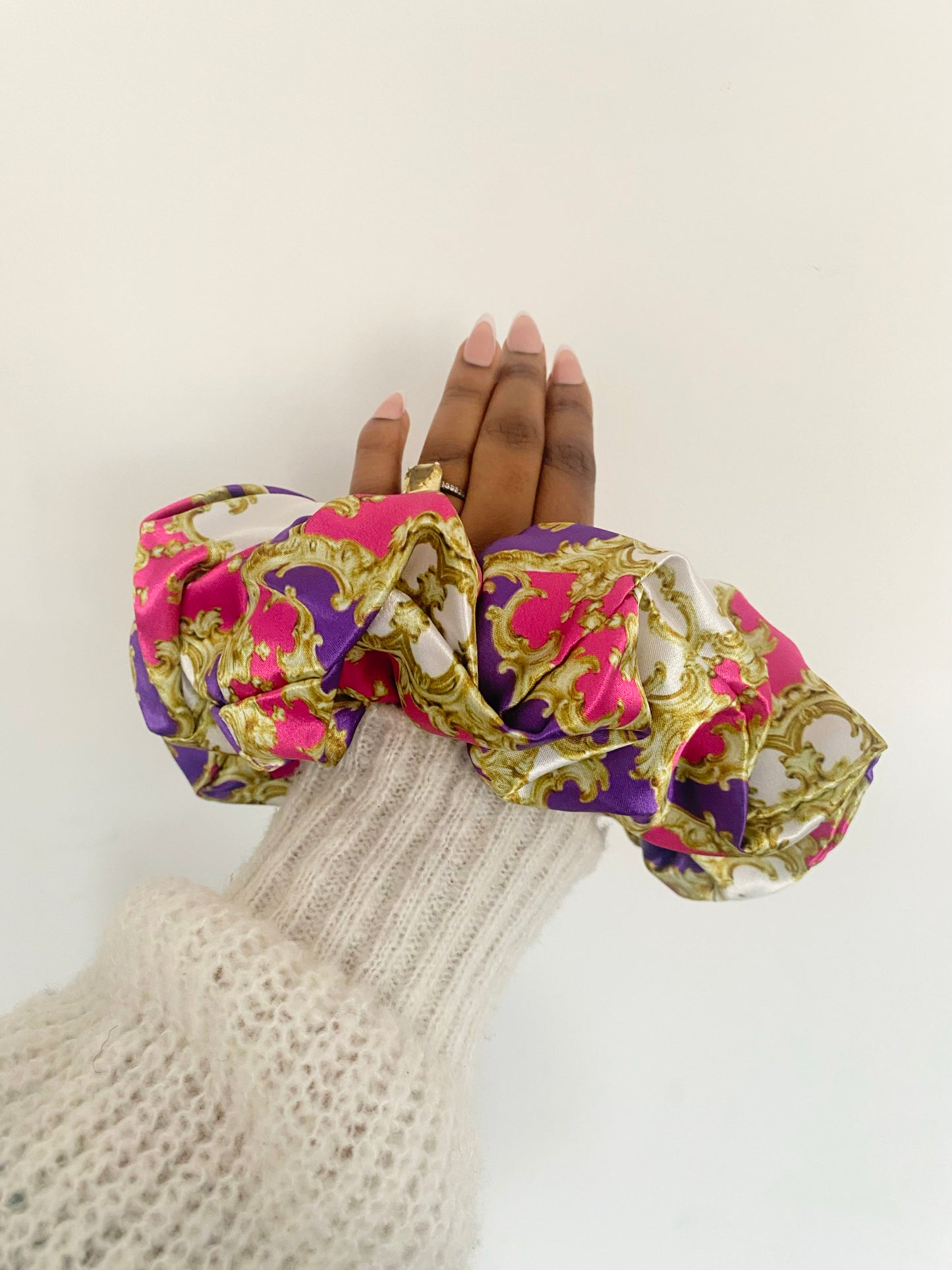 Misty Satin Scrunchie