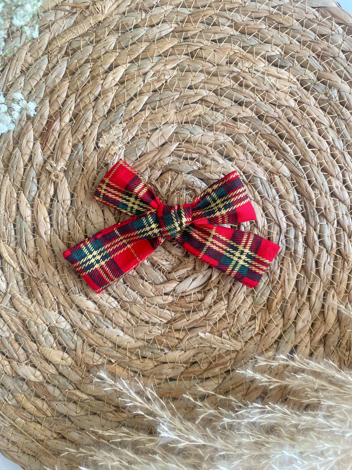 Christmas Tartan hairclips