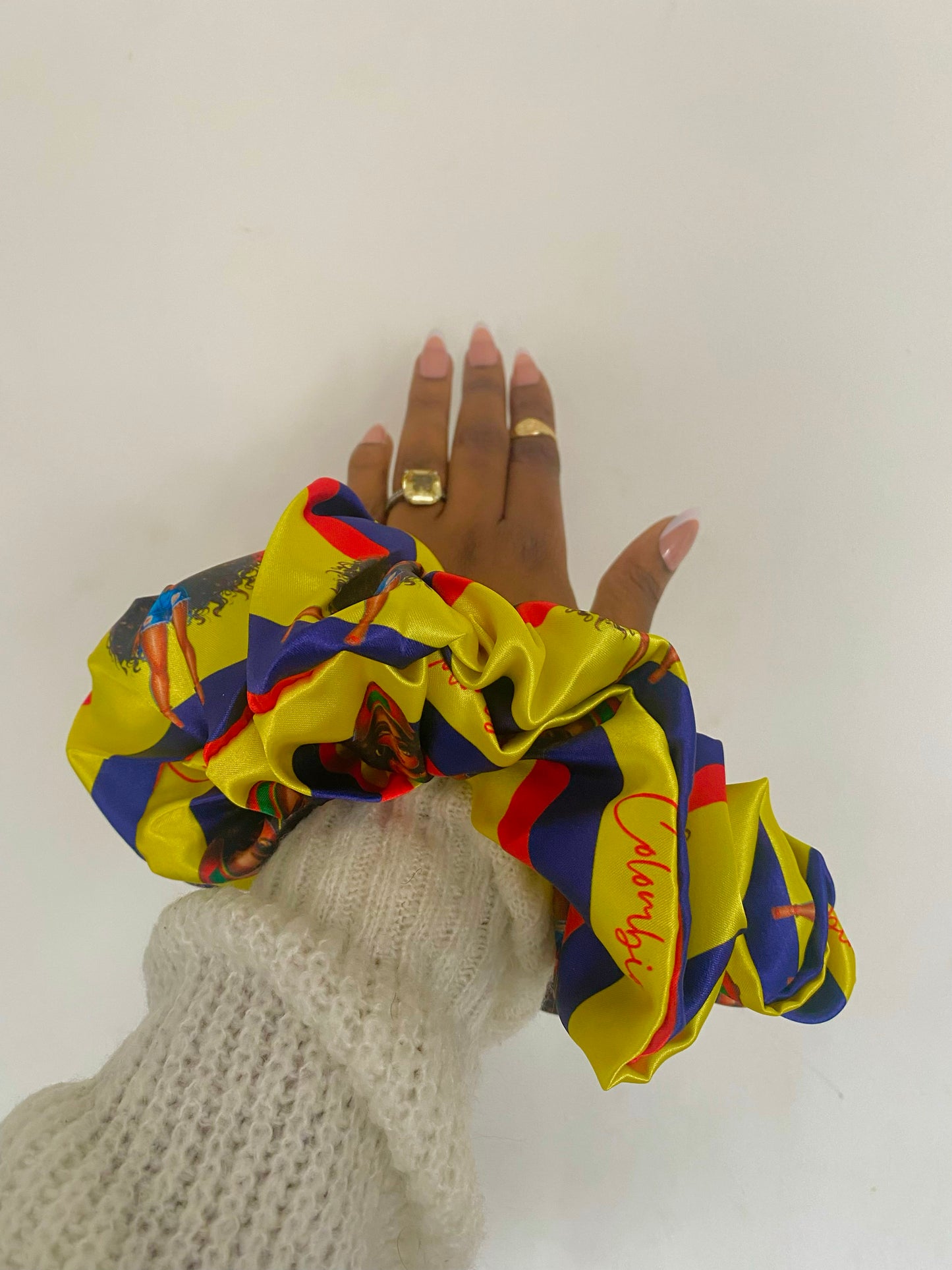 African & Caribbean Satin XL Scrunchies