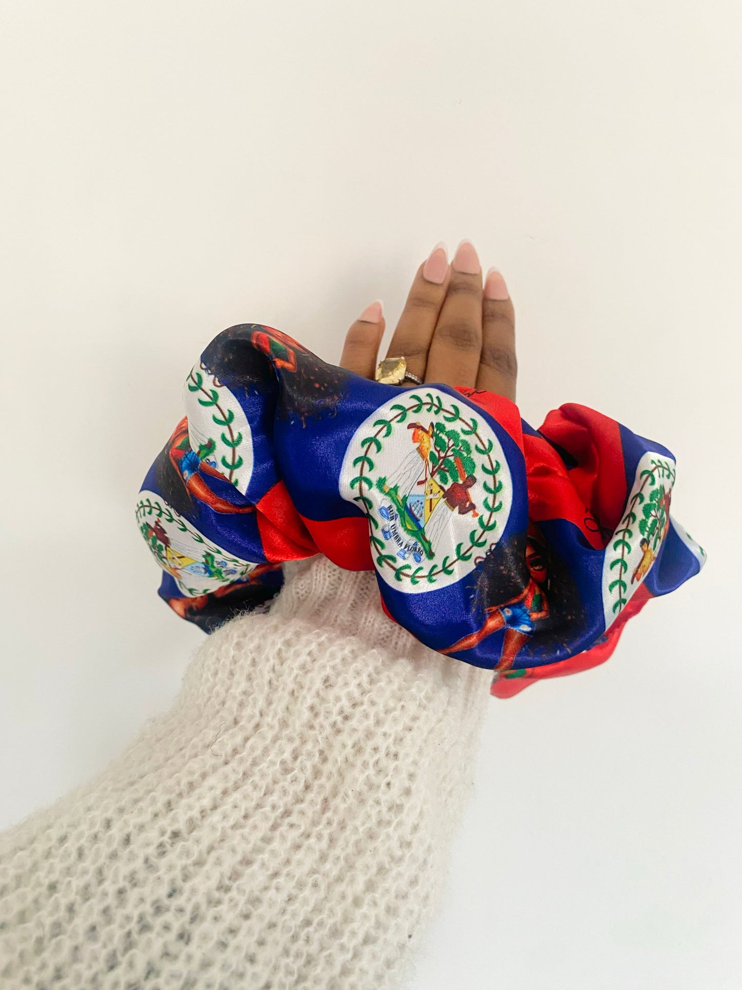 African & Caribbean Satin XL Scrunchies