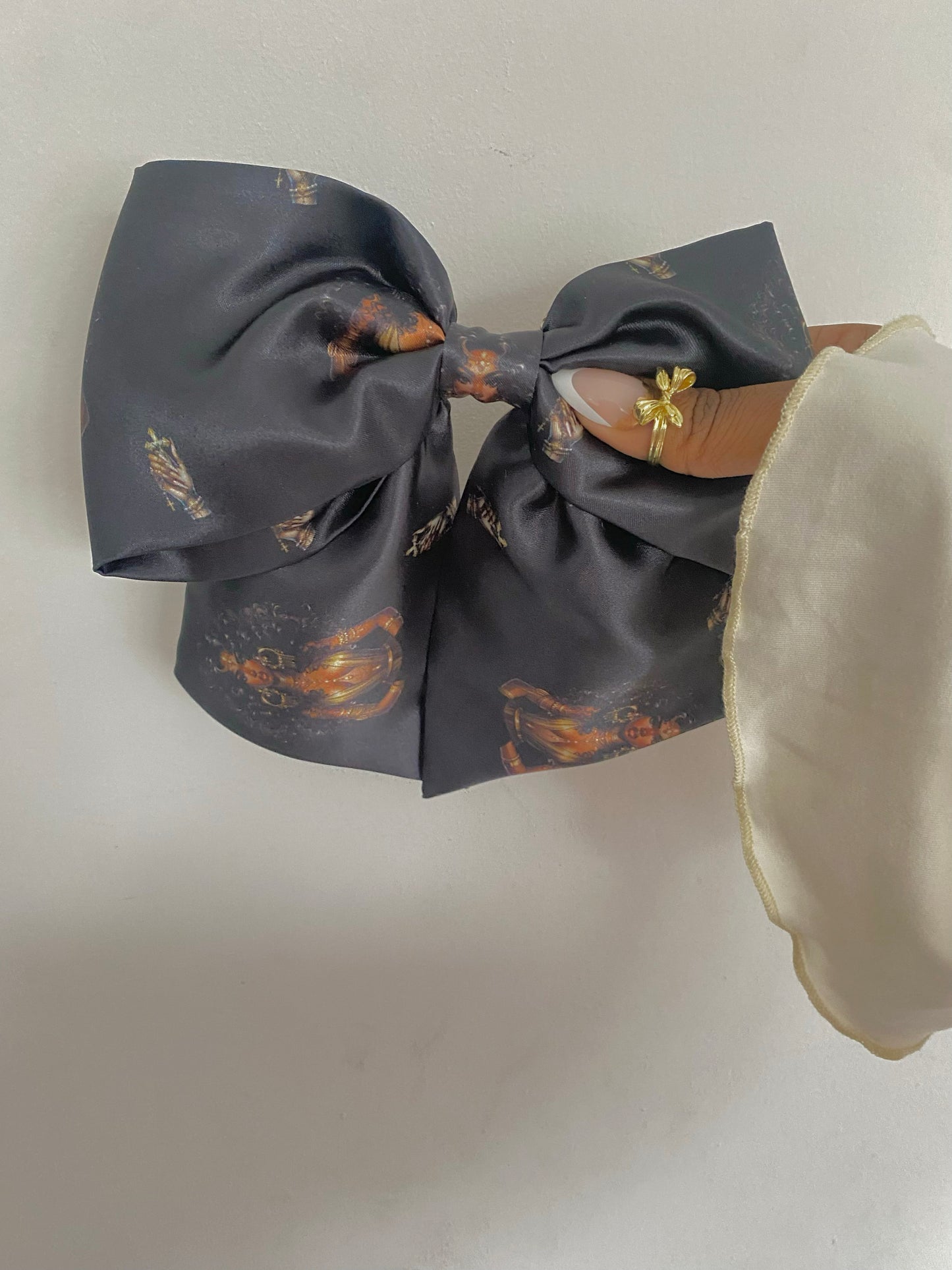 Autumn Satin Bow Hair Clips