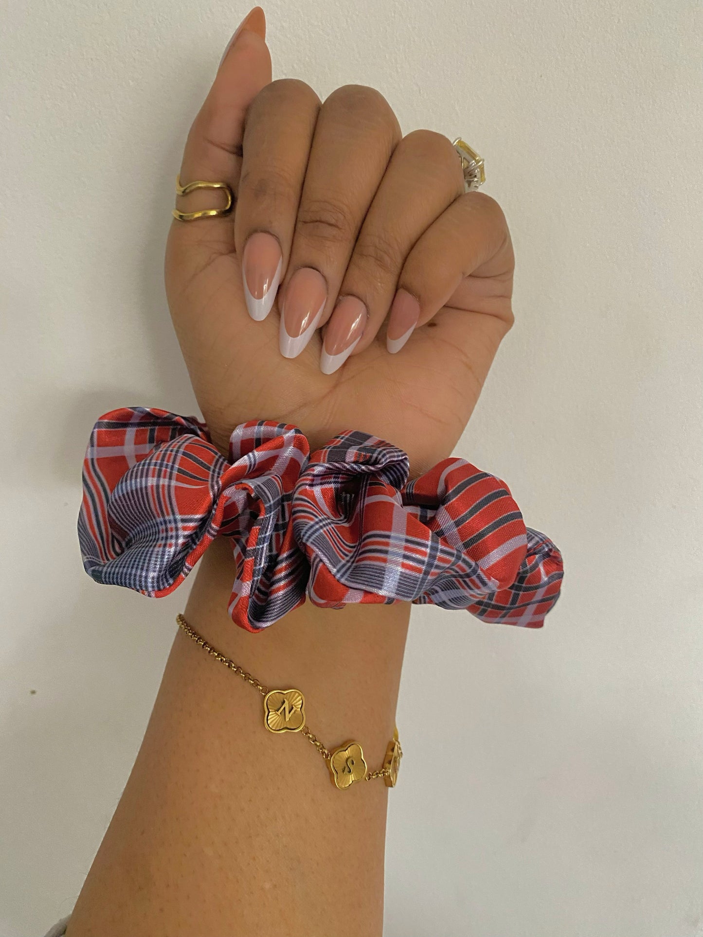 Madras regular Satin Scrunchie