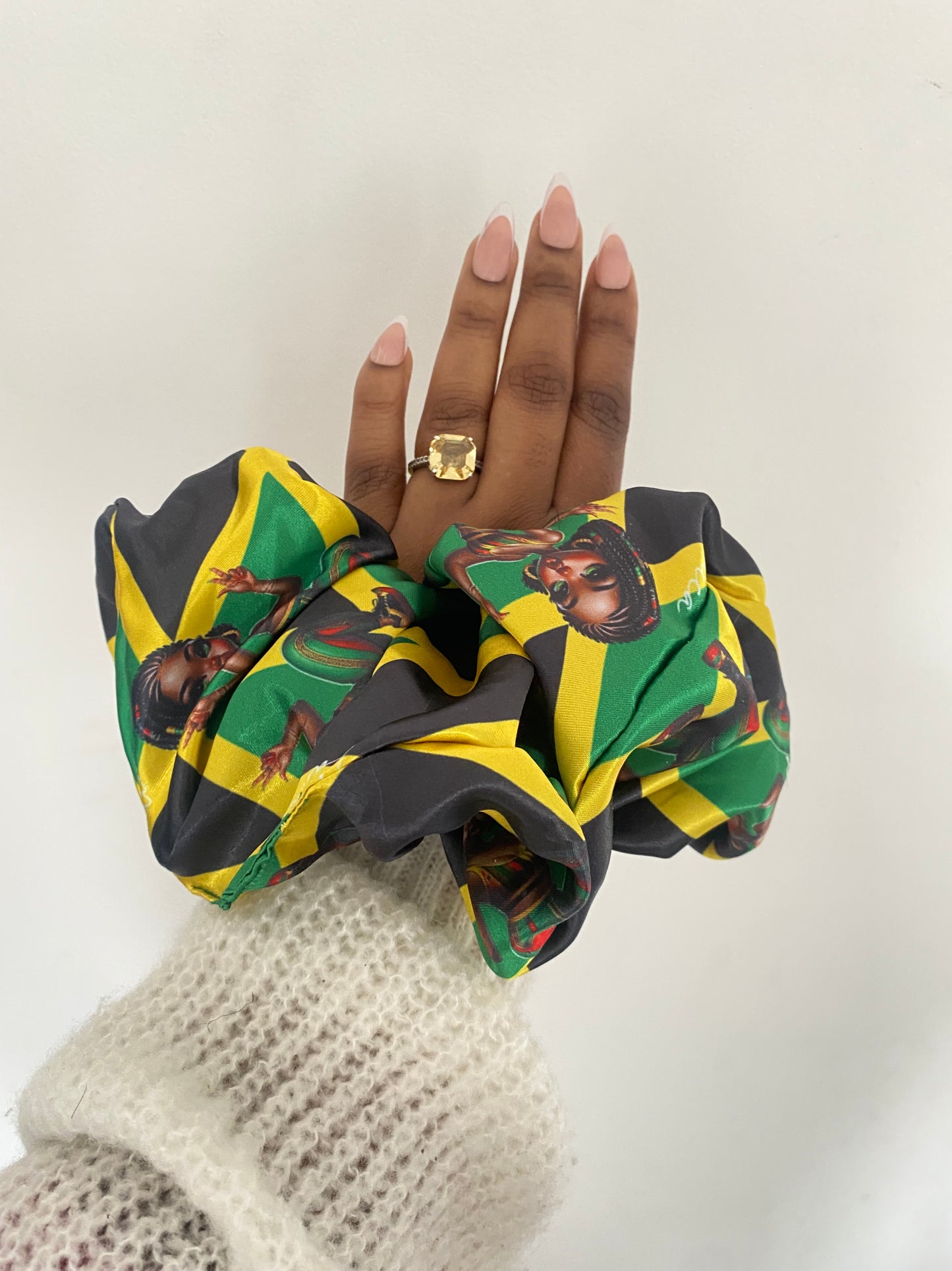 African & Caribbean Satin XL Scrunchies