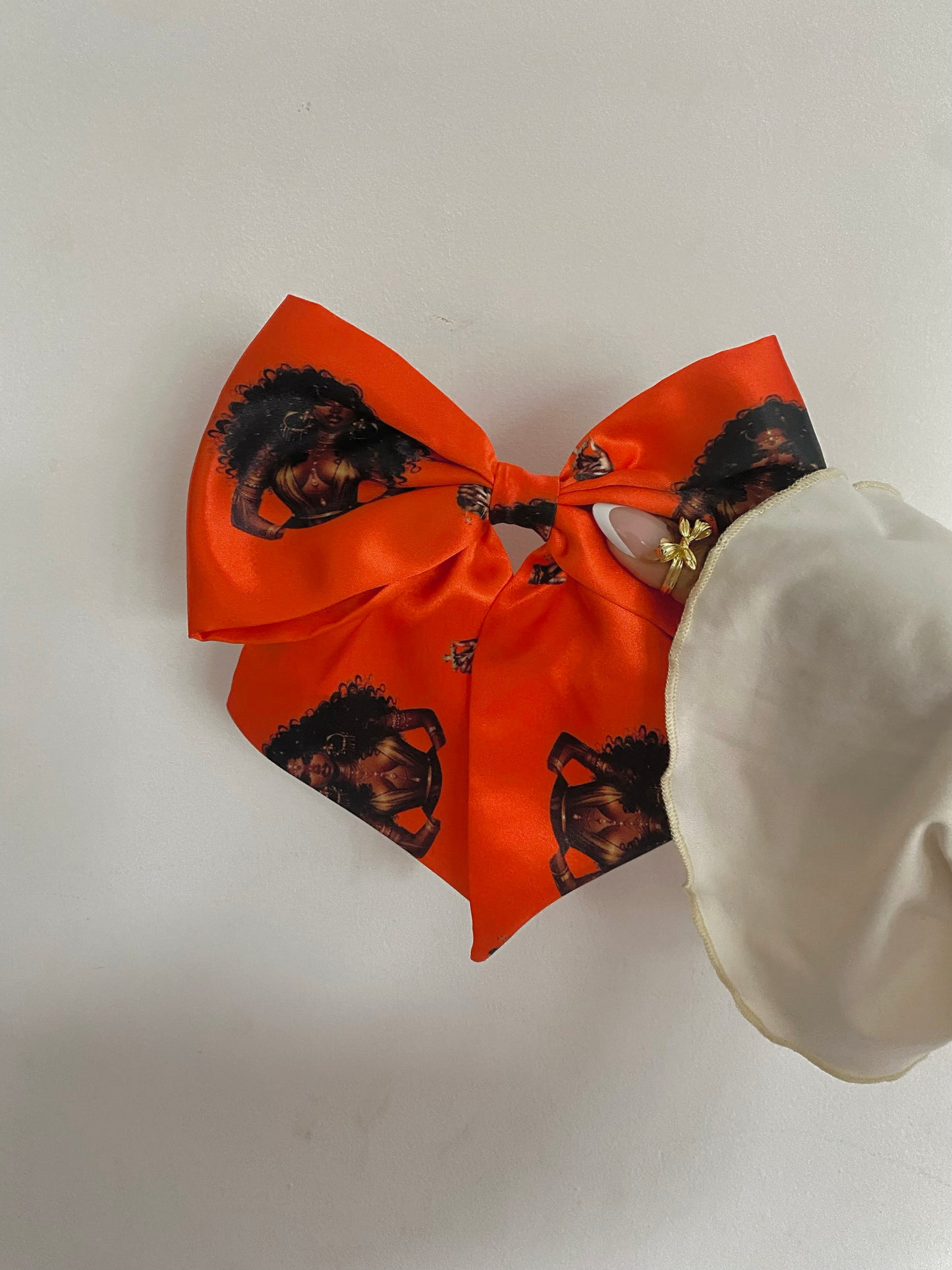 Autumn Satin Bow Hair Clips