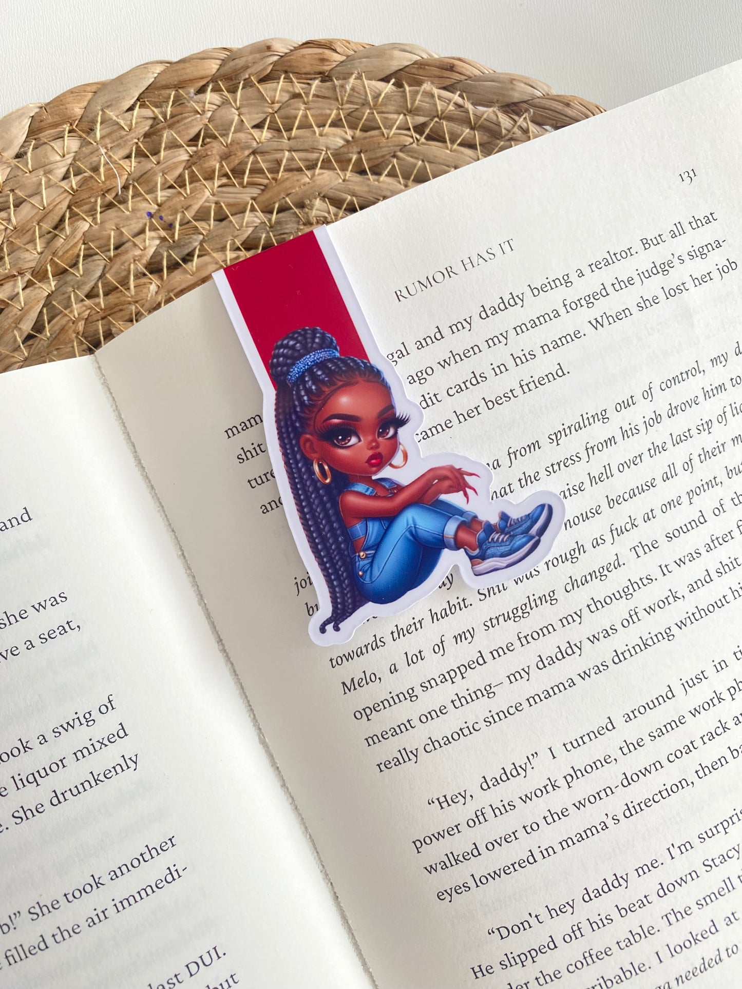 Denim Girls Magnetic Bookmarks