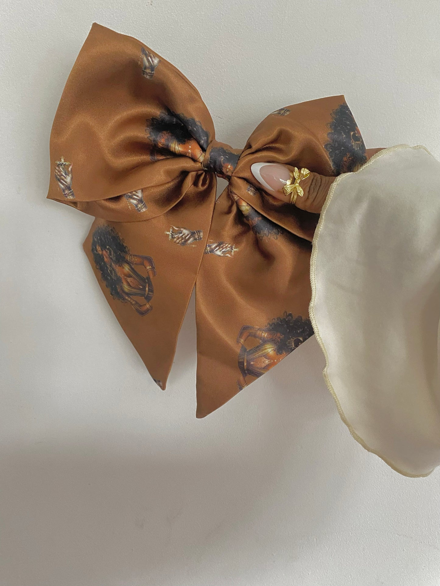 Autumn Satin Bow Hair Clips