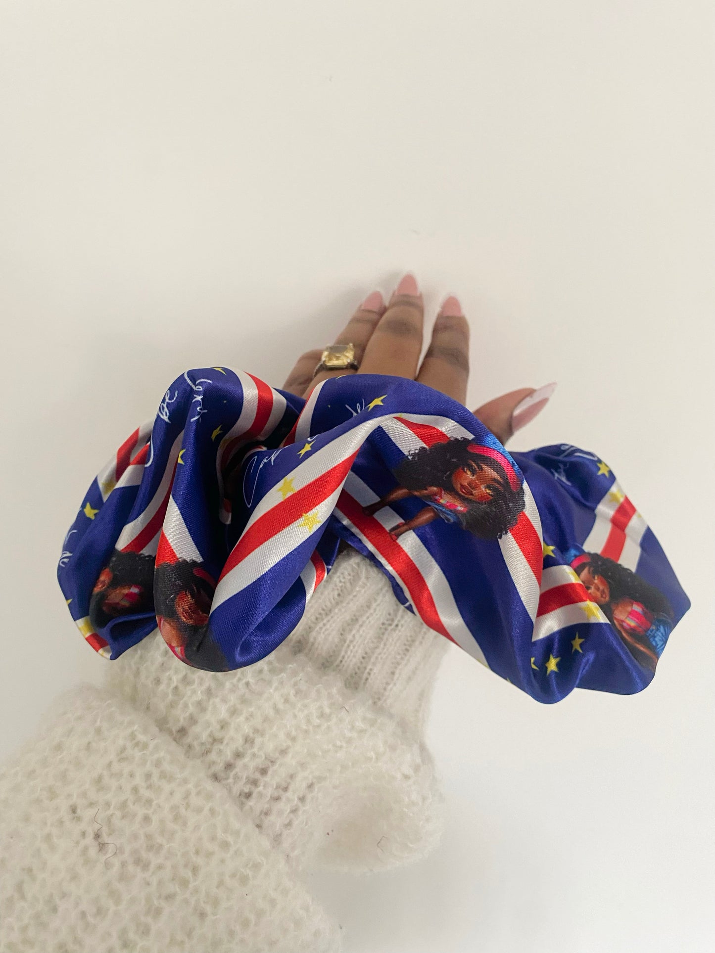 African & Caribbean Satin XL Scrunchies