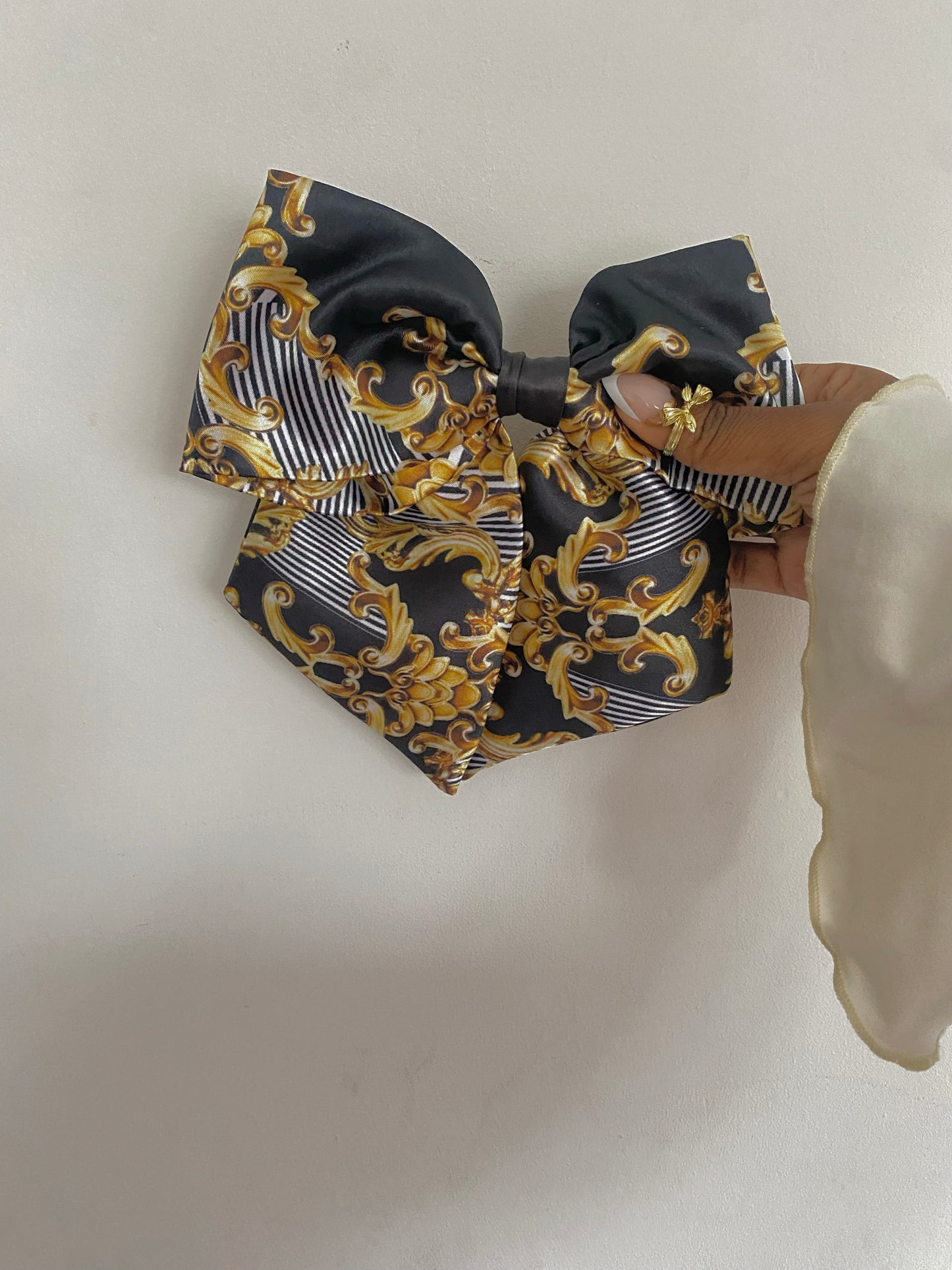 Autumn Satin Bow Hair Clips