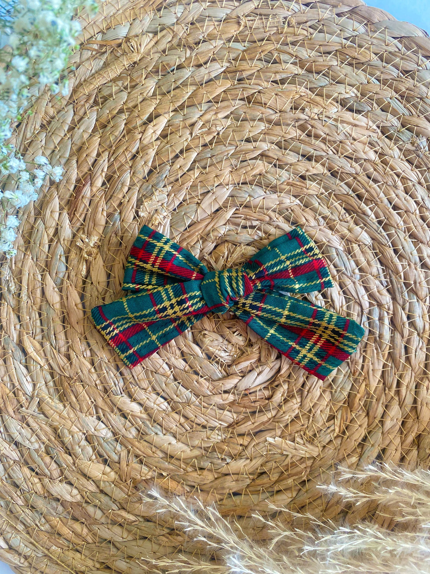 Christmas Tartan hairclips