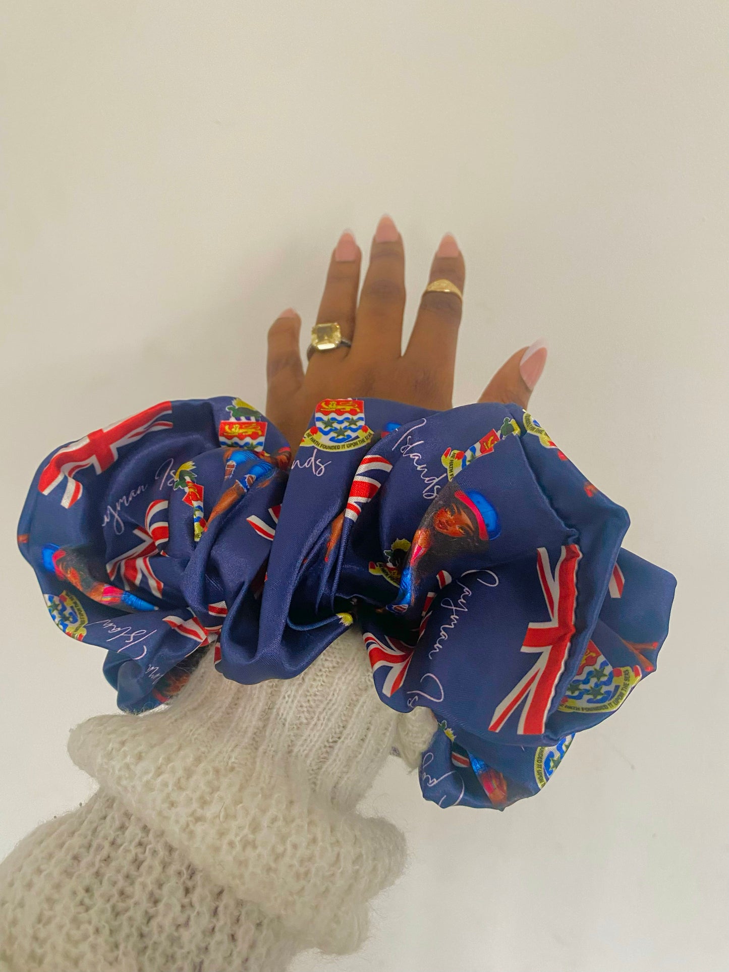 African & Caribbean Satin XL Scrunchies