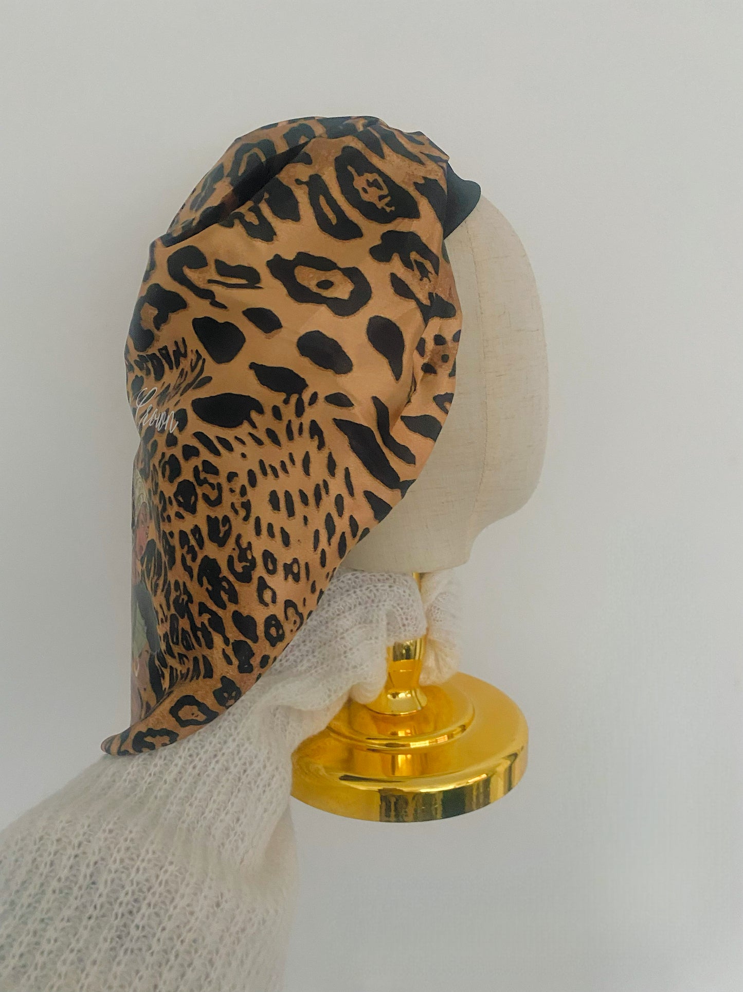 * NEW* Cheetah Print Queen Bonnet (Band)