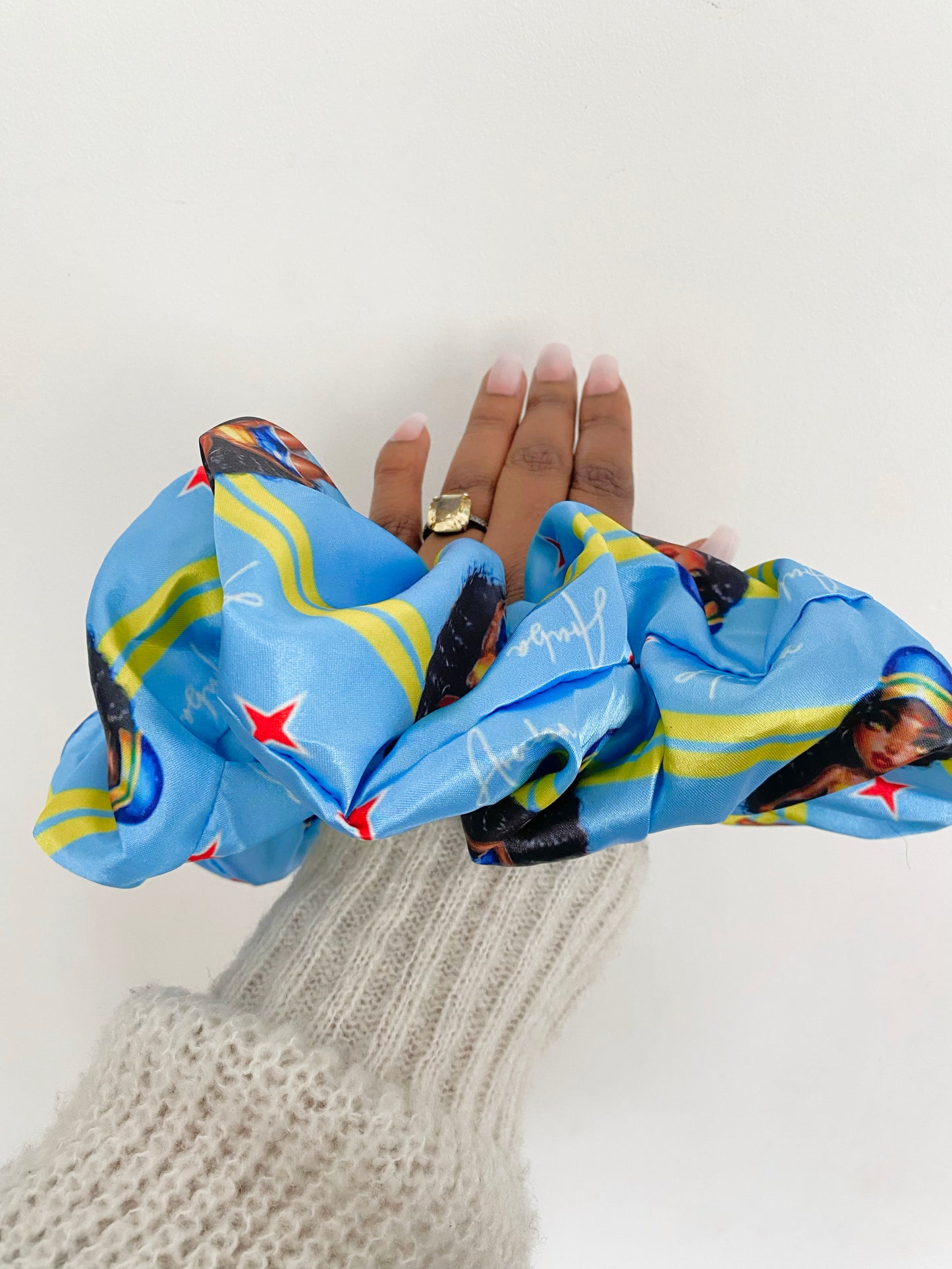 African & Caribbean Satin XL Scrunchies