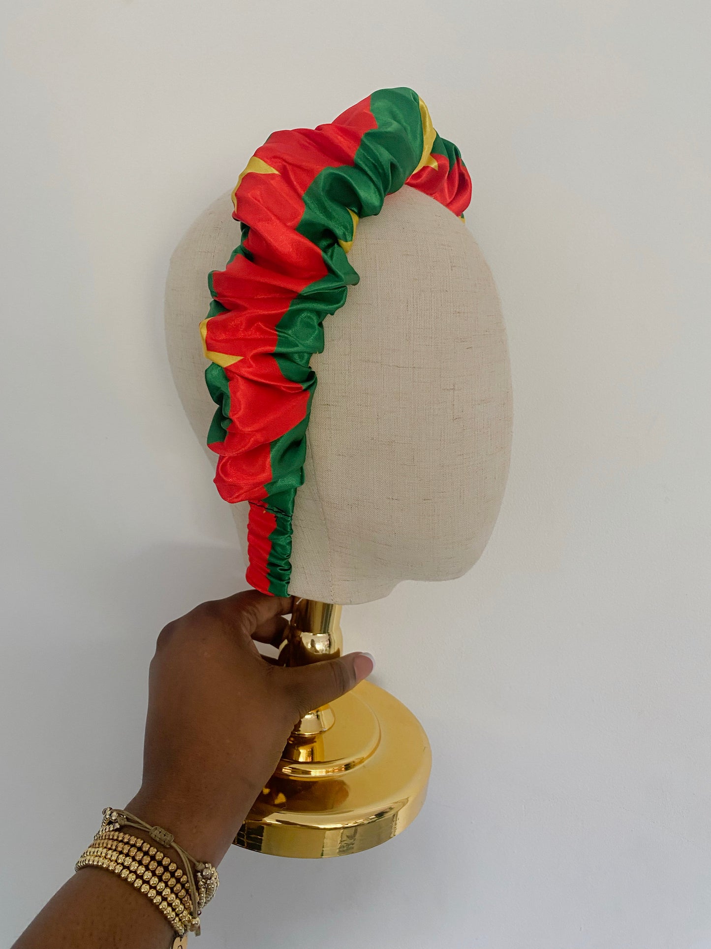 African & Caribbean Satin Scrunchie Headband