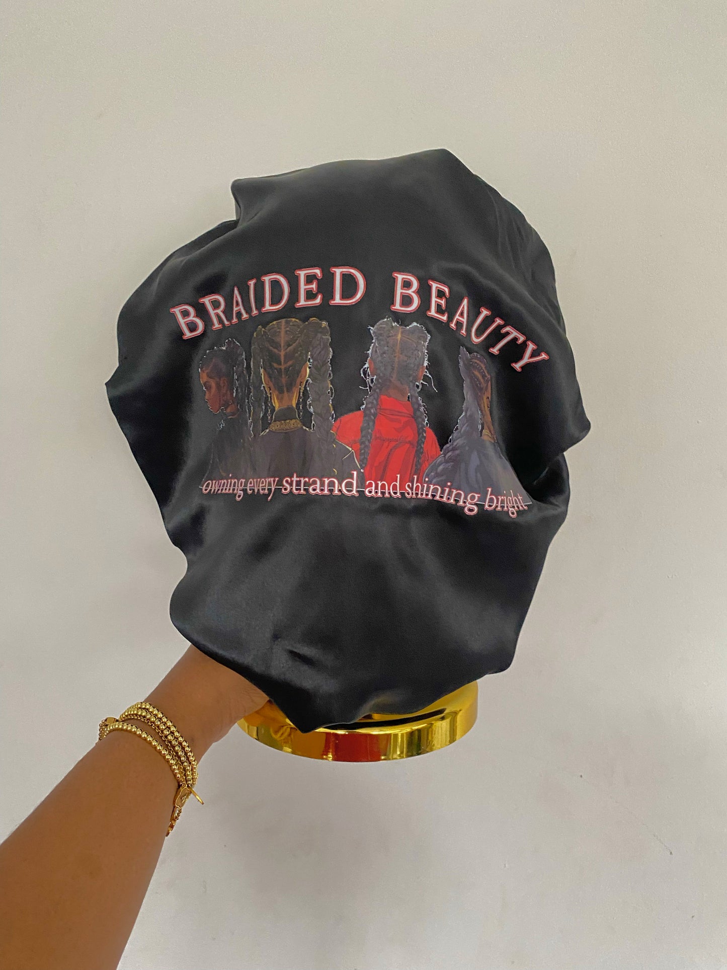 Braided Beauty Satin Bonnet