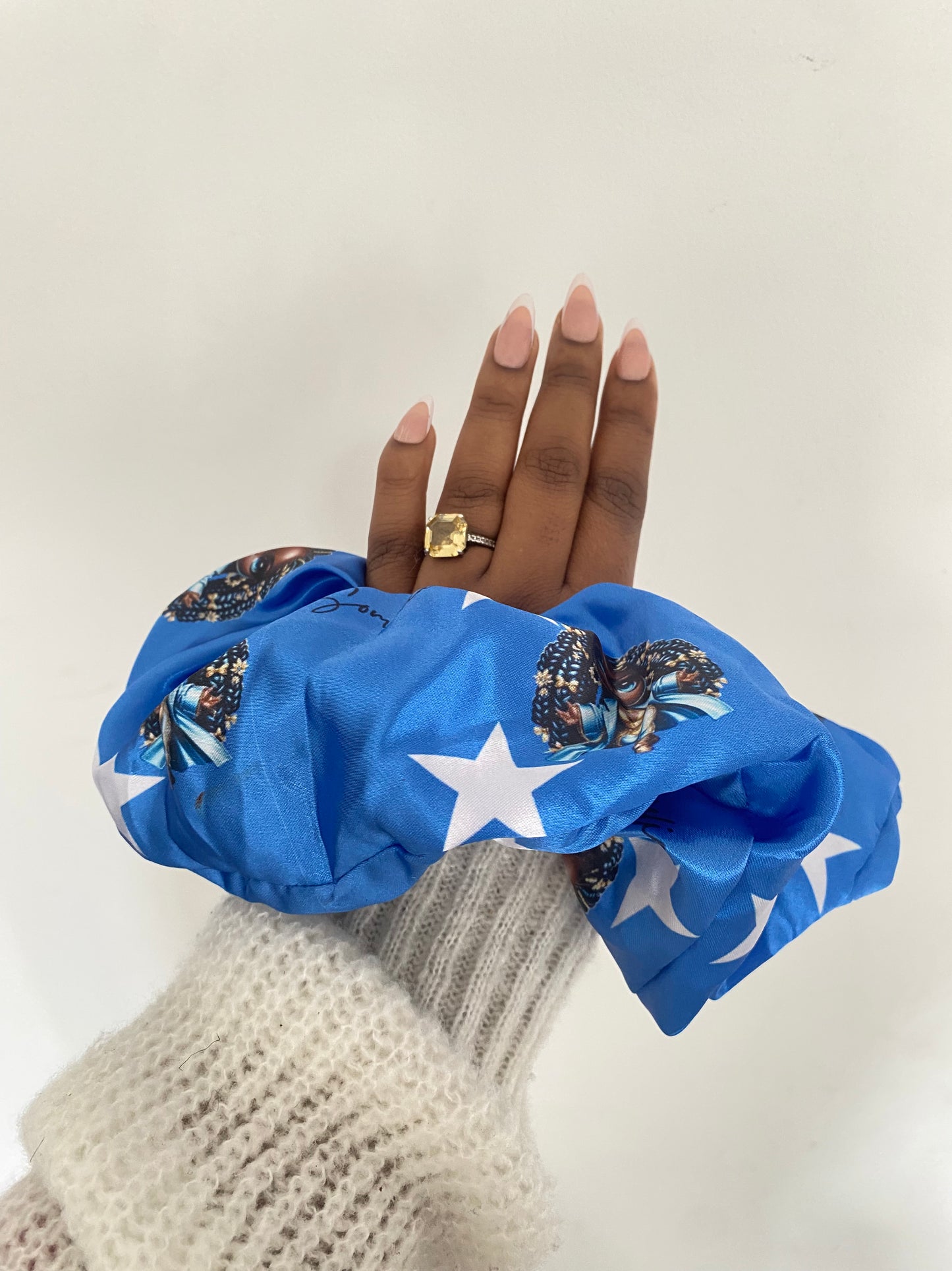 African & Caribbean Satin XL Scrunchies
