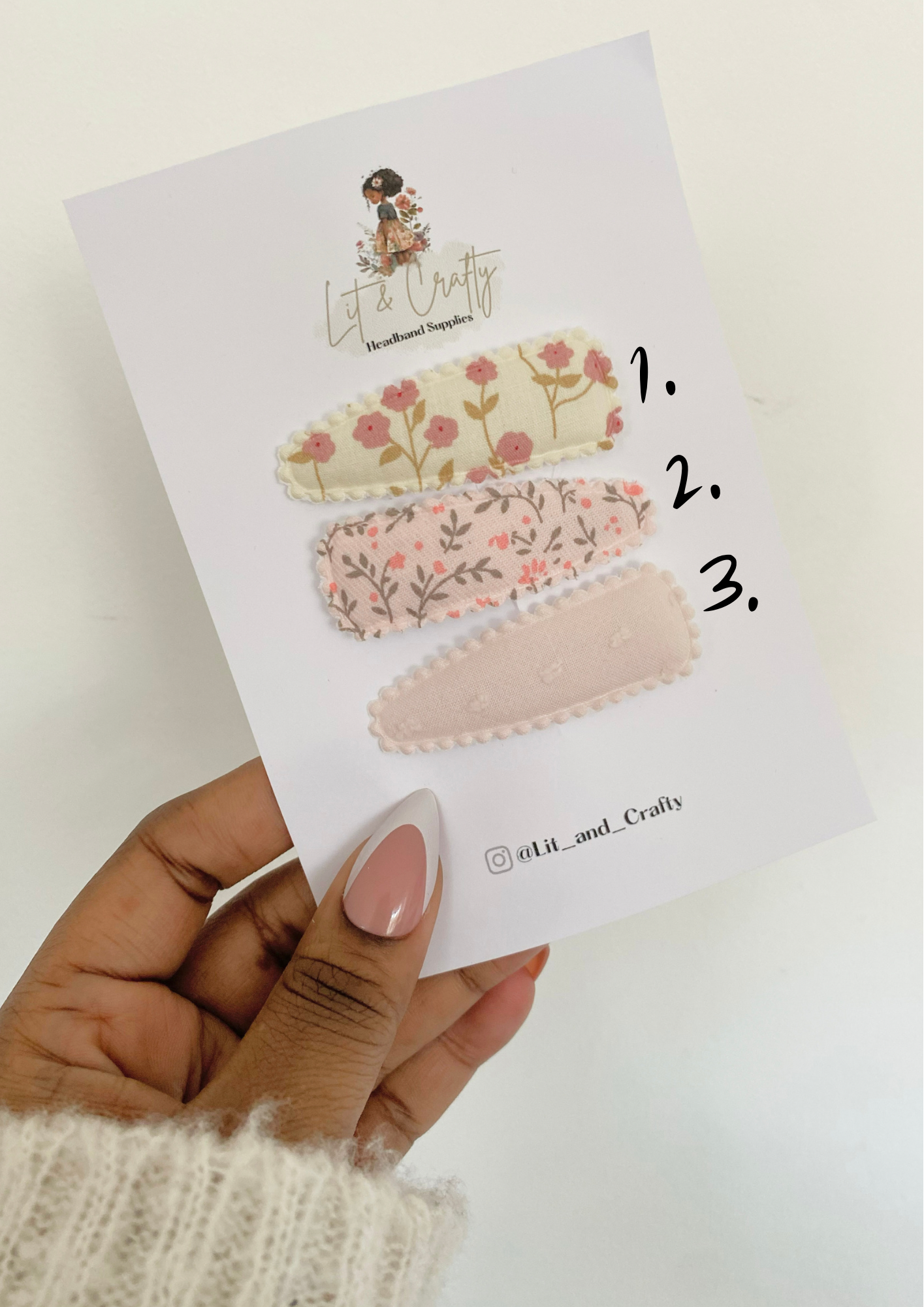 Floral Summer snapclips