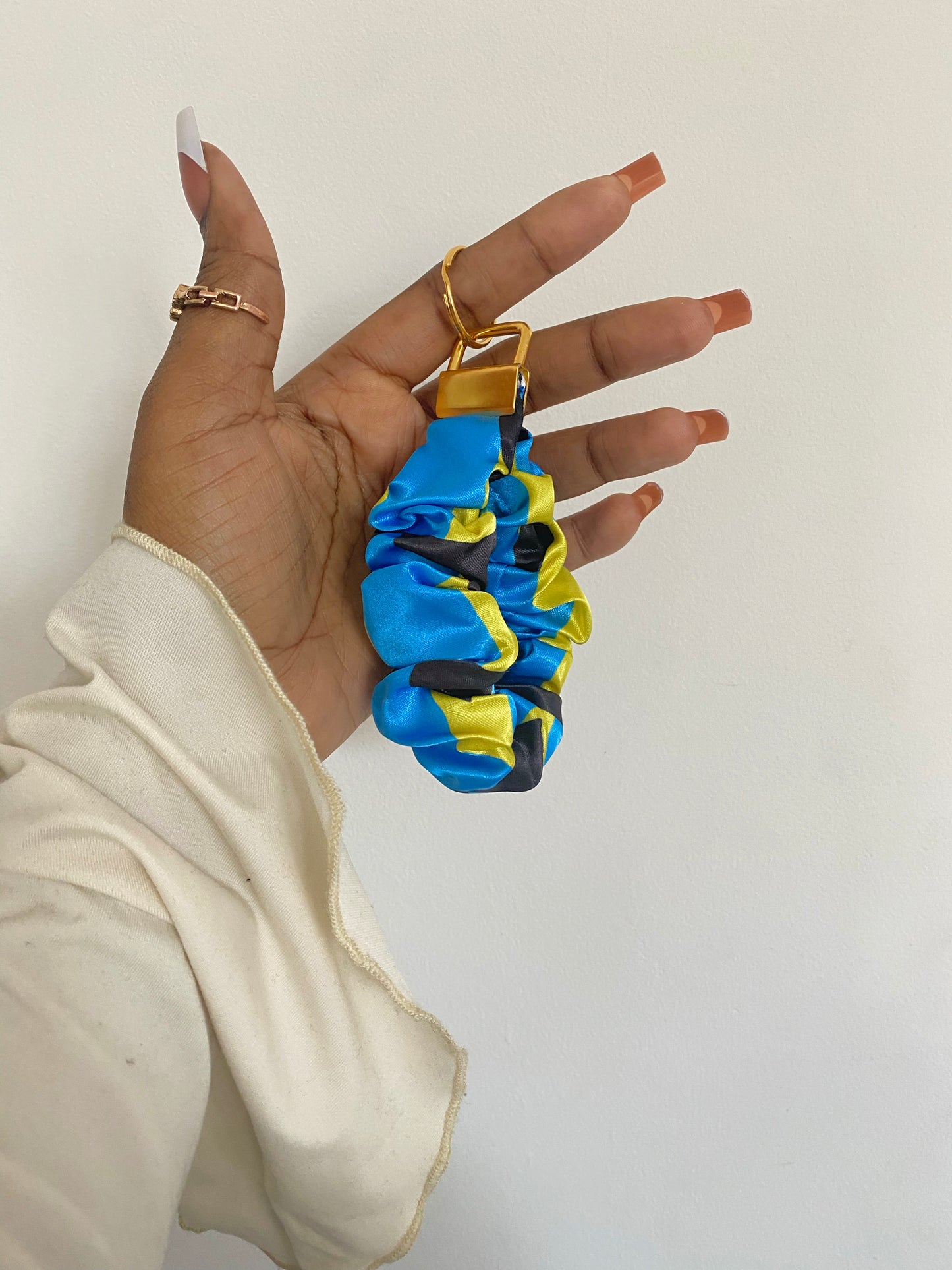 African/ Caribbean Scrunchie Wristlets (Keyring)