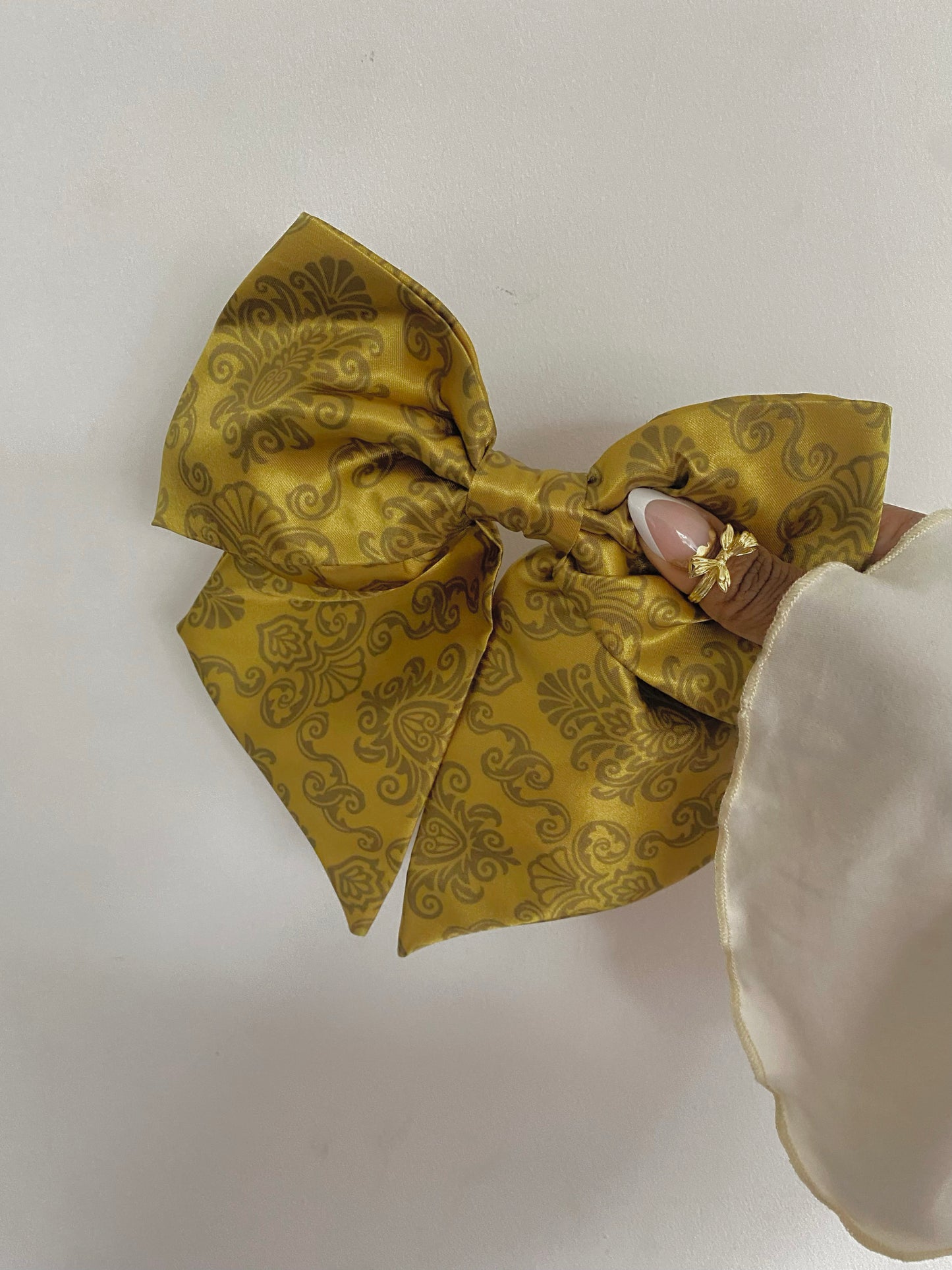 Autumn Satin Bow Hair Clips