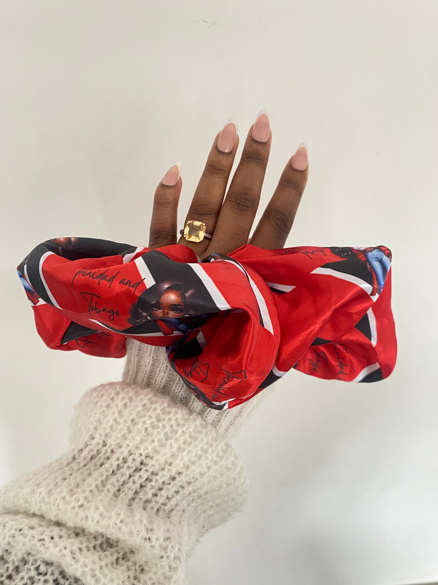 African & Caribbean Satin XL Scrunchies