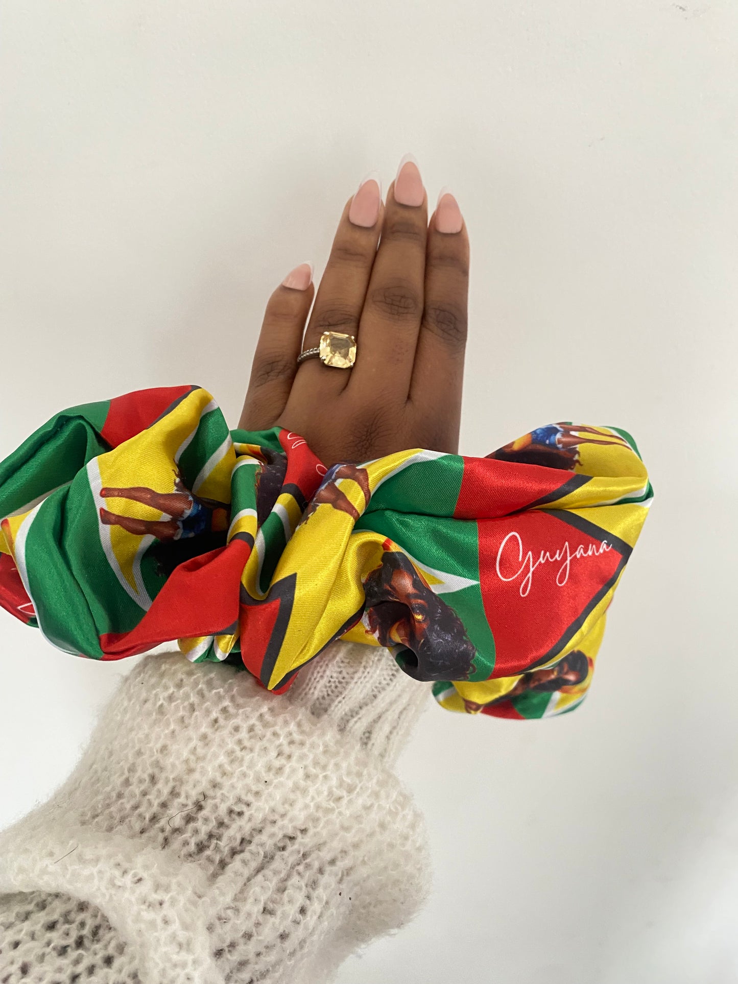African & Caribbean Satin XL Scrunchies