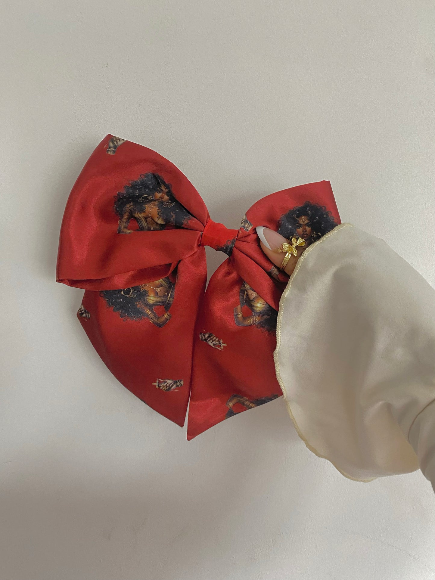 Autumn Satin Bow Hair Clips