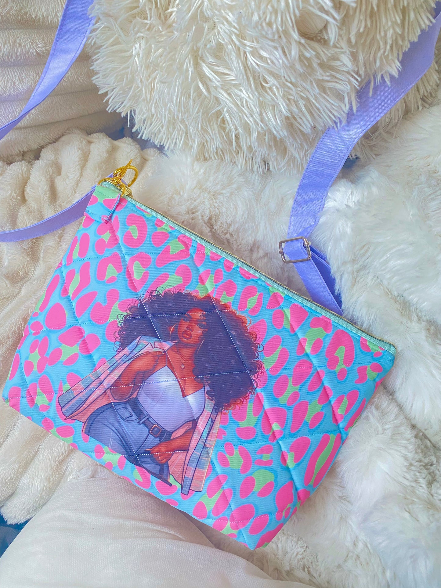 Cheetah Girl Cross Body Bag