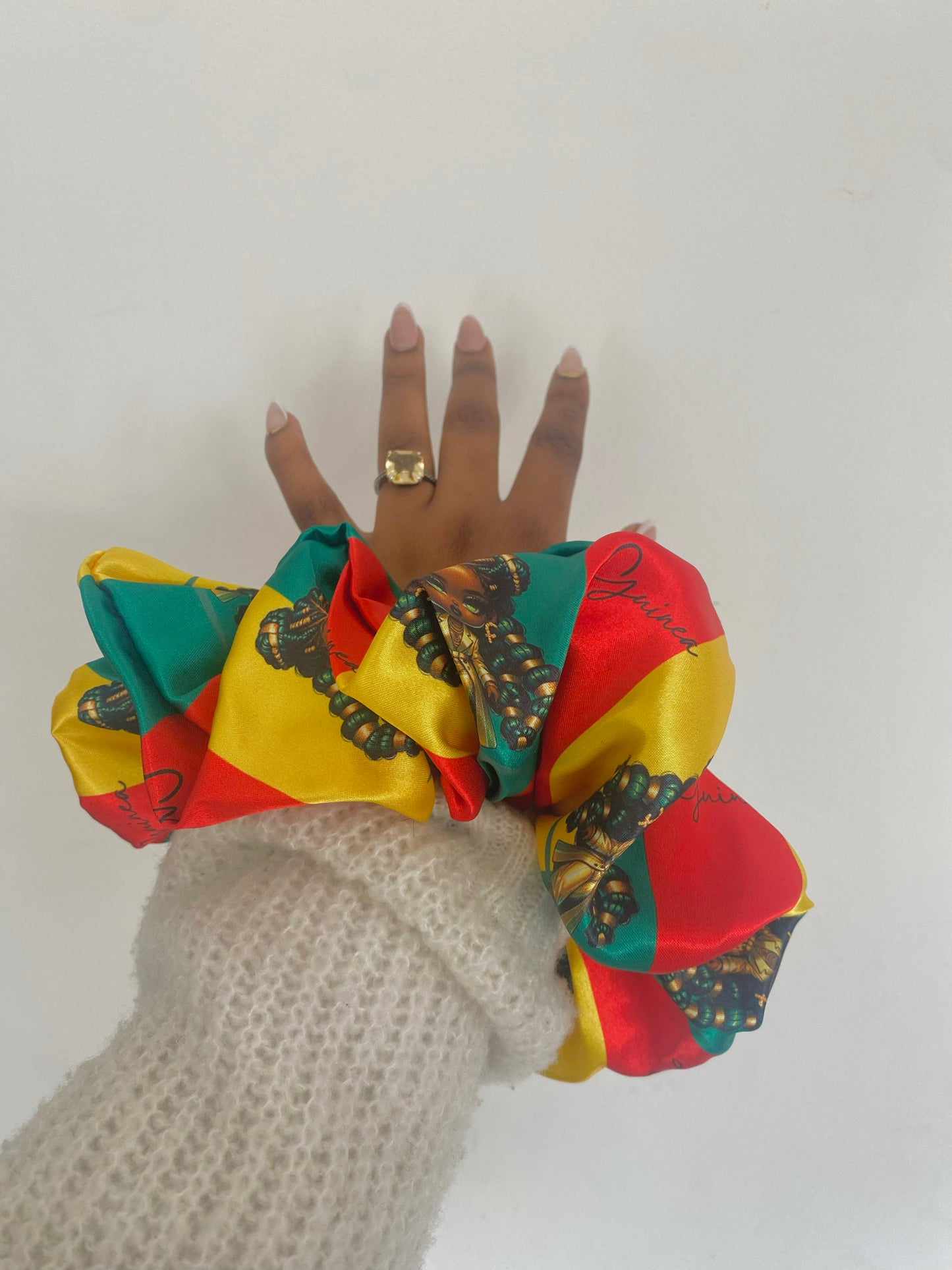 African & Caribbean Satin XL Scrunchies
