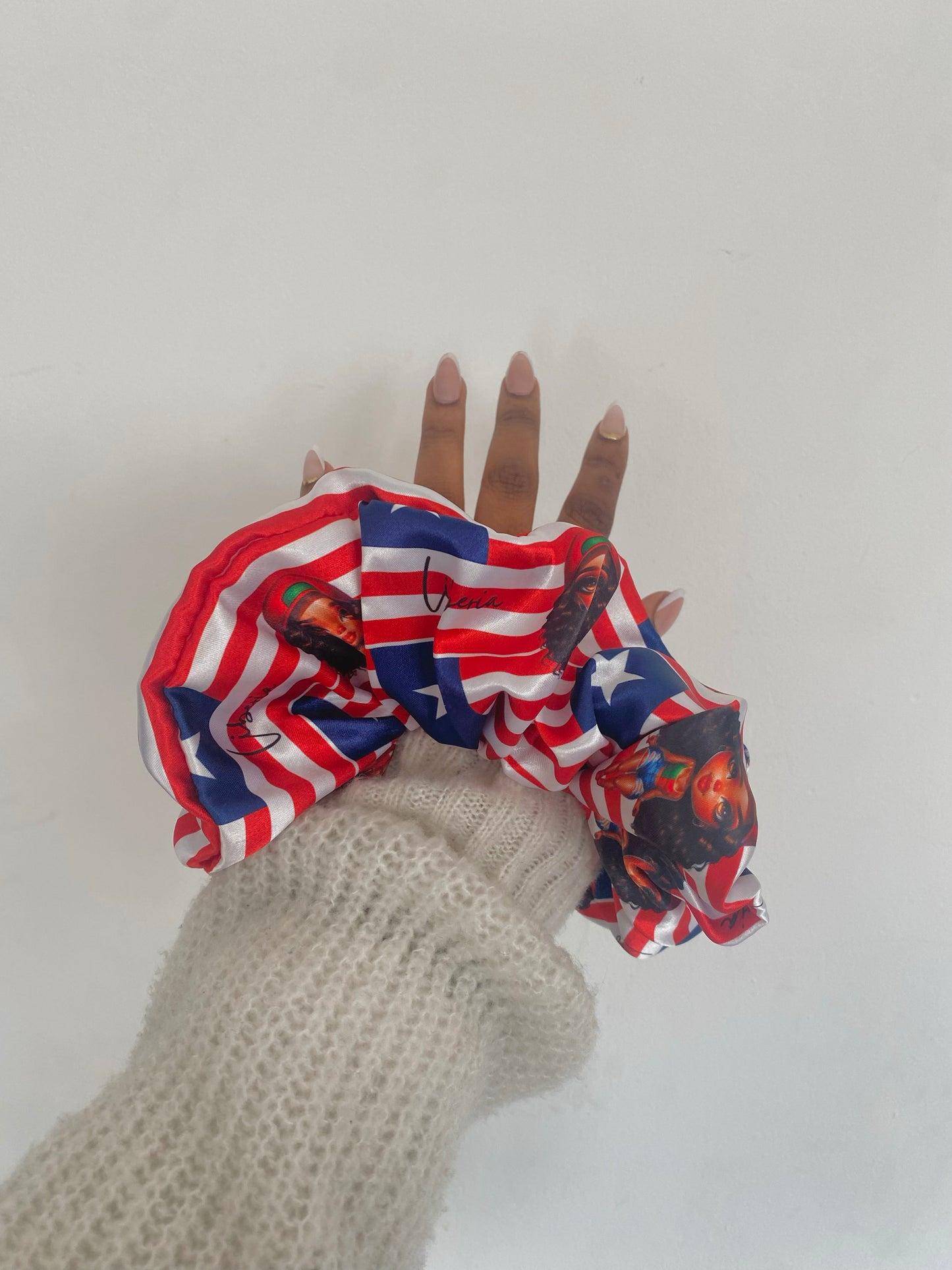 African & Caribbean Satin XL Scrunchies