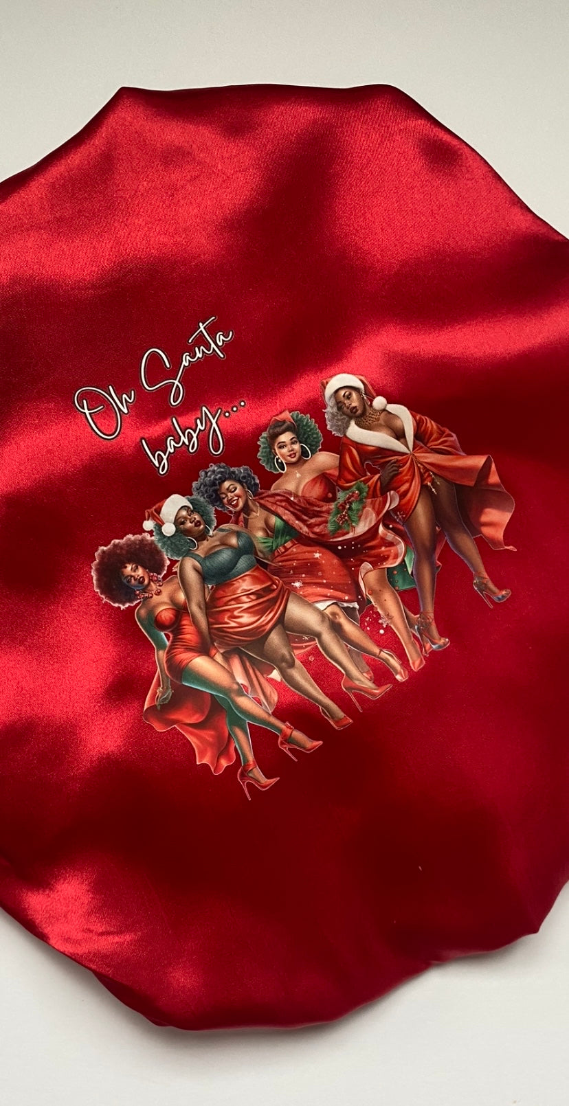 Oh santa baby  Christmas Bonnet