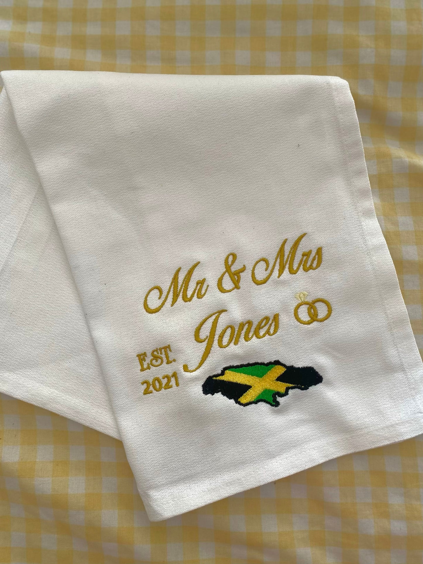 Mr & Mrs Embroidered Napkins