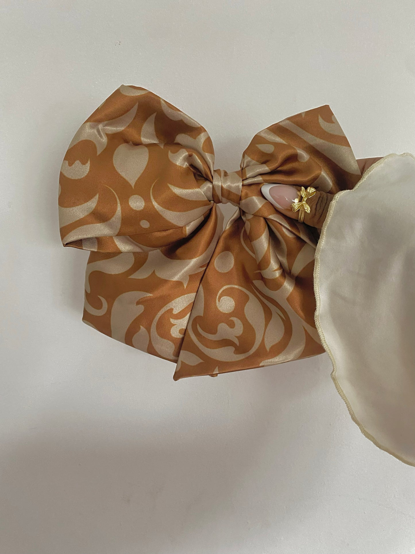 Autumn Satin Bow Hair Clips