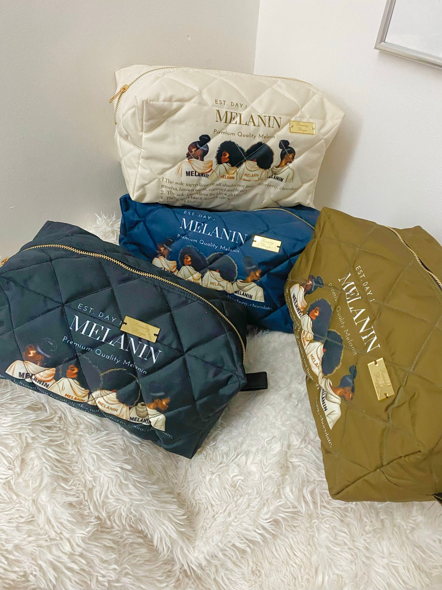 Melanin Cosmetic Bags
