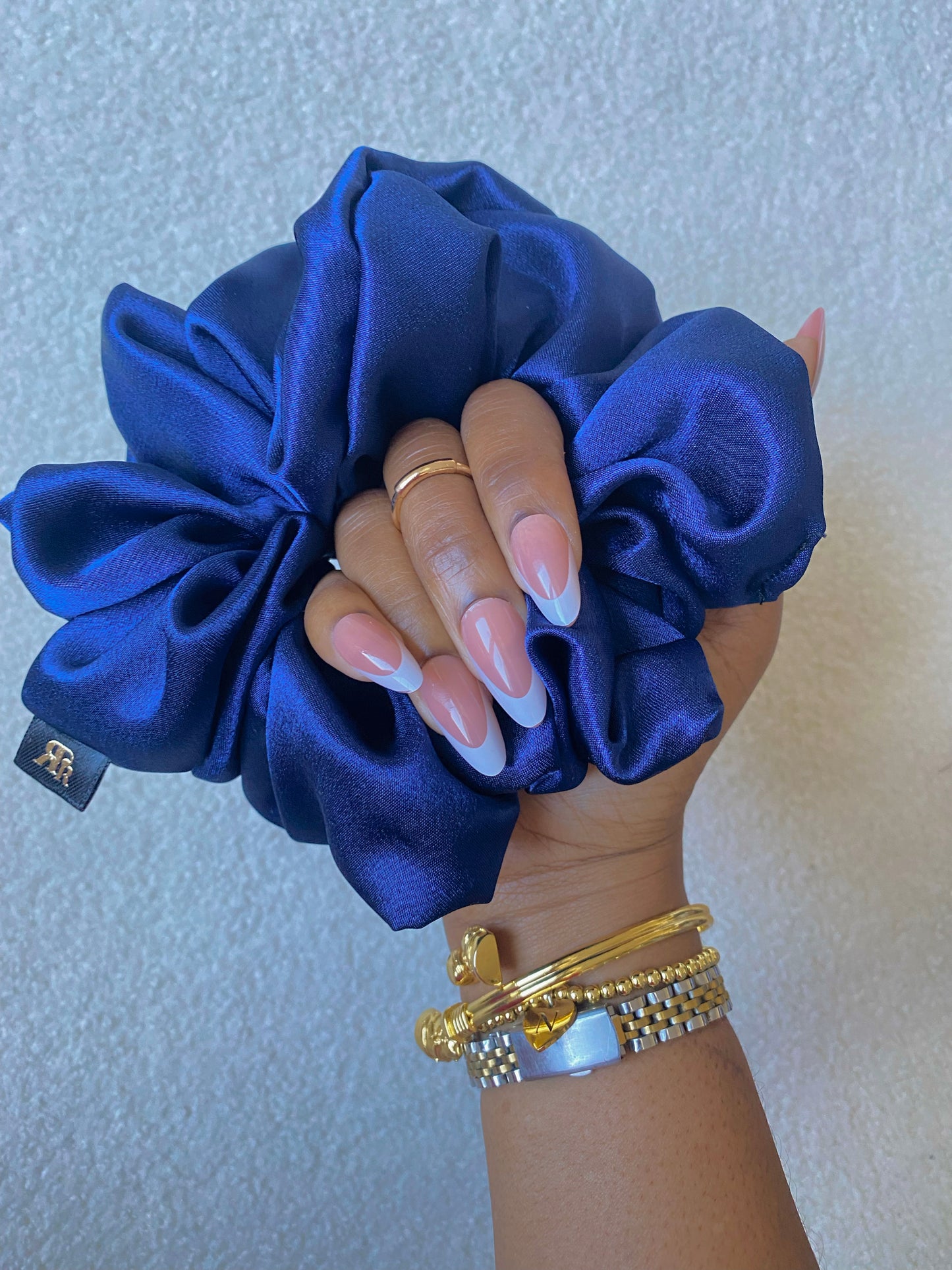 Plain XL Premium Satin Scrunchies