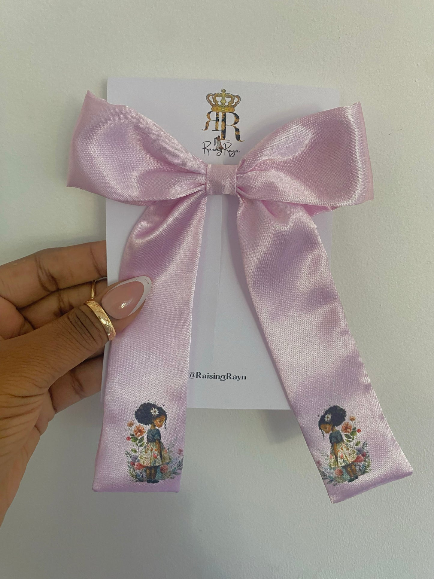 Lit & Crafty Satin long tail bows