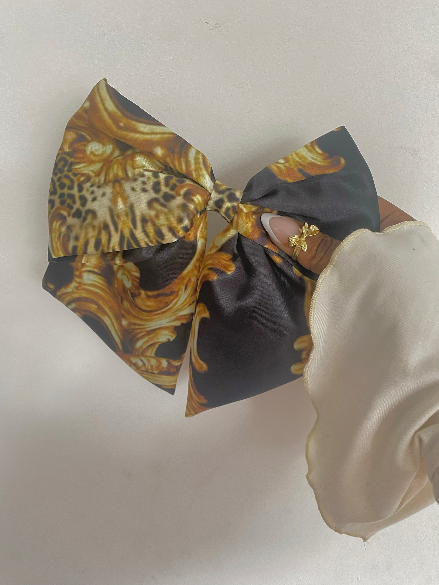 Autumn Satin Bow Hair Clips