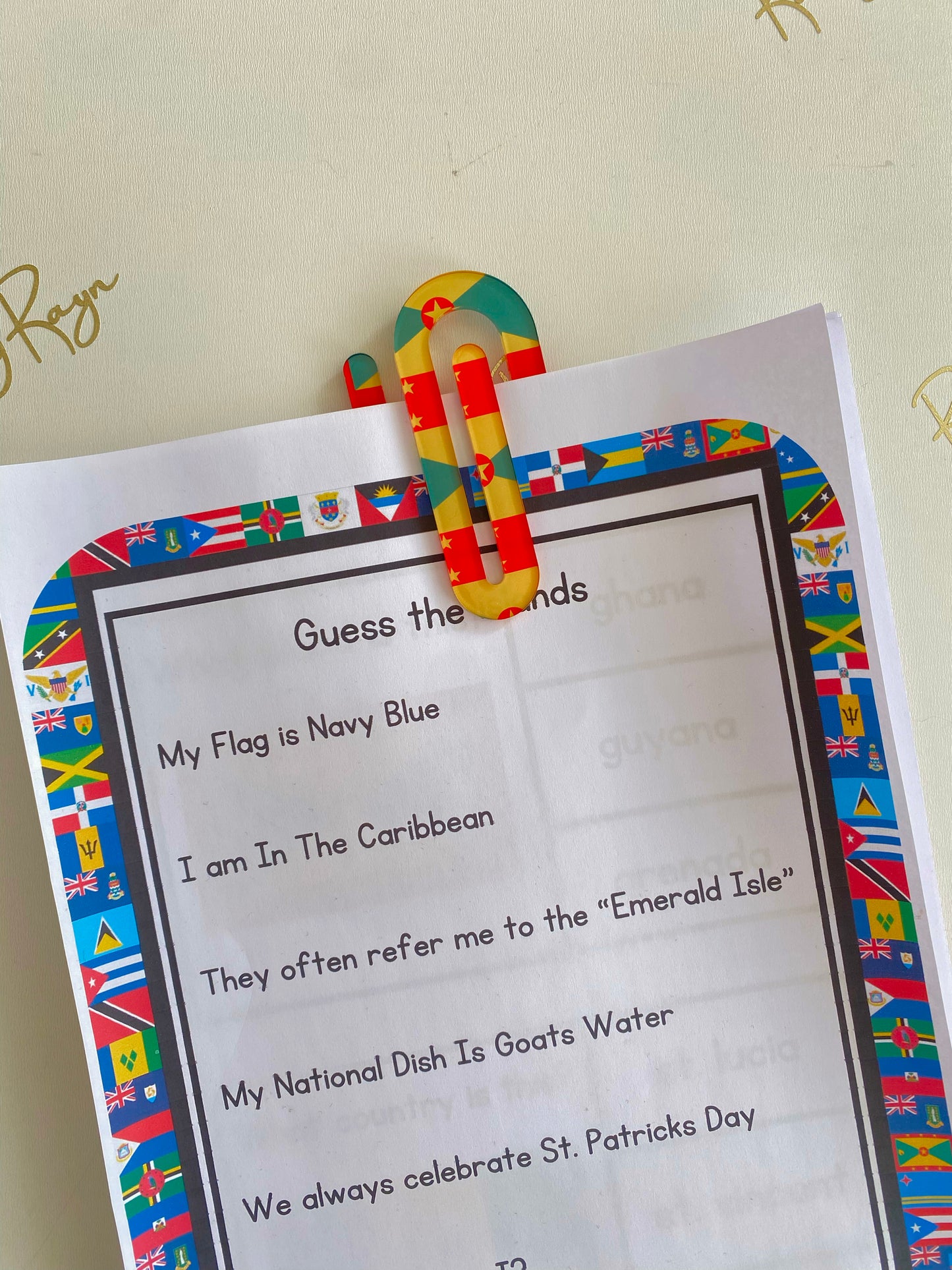 African & Caribbean Jumbo Paperclips