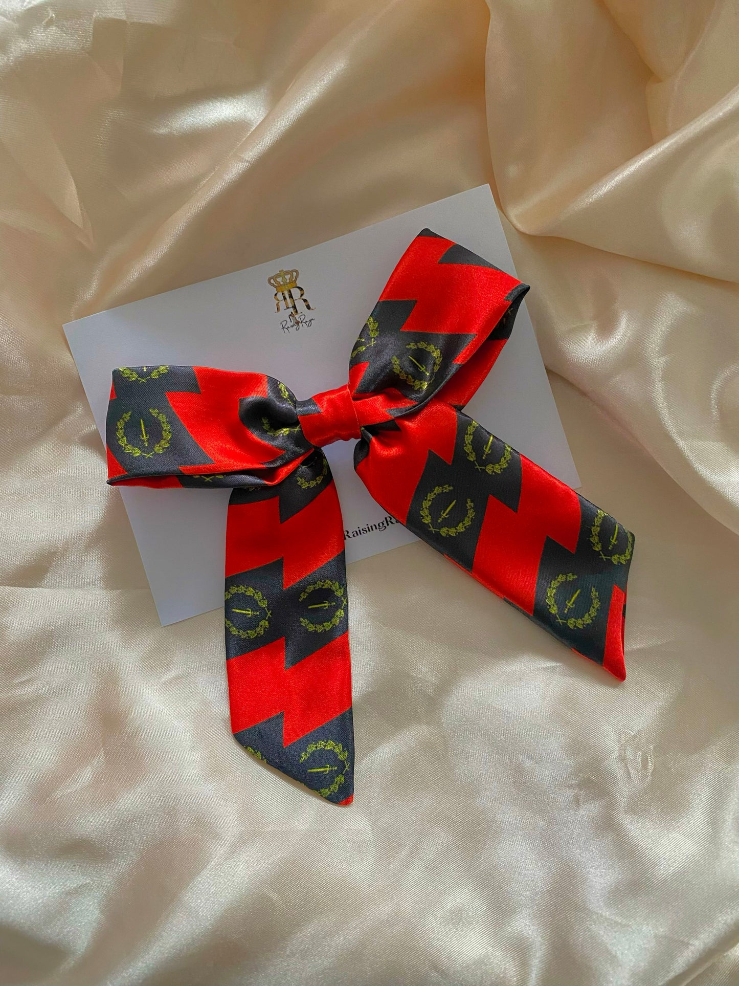 African & Caribbean Satin LongTail Mini Bow Hair Clips