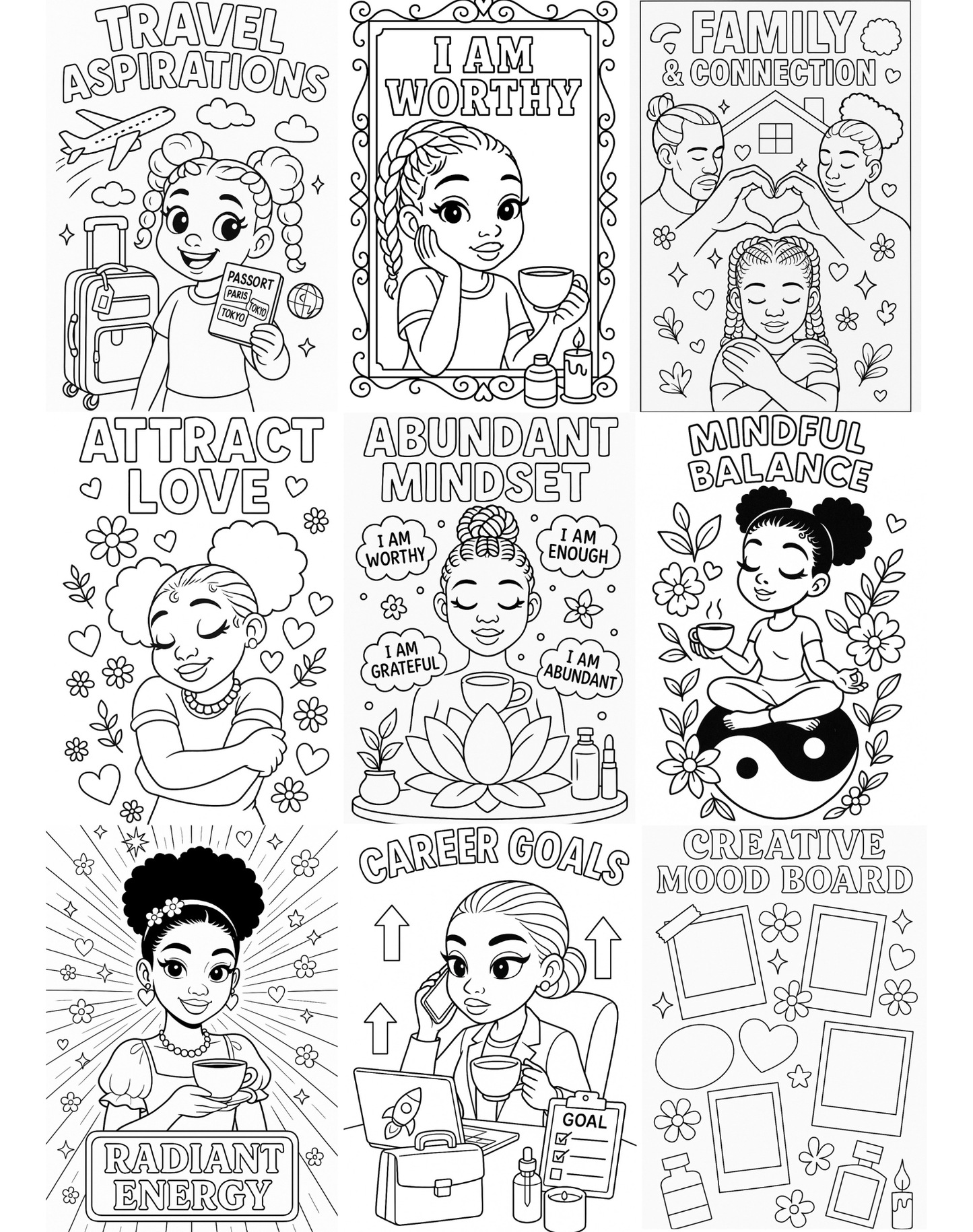 Goal Tracker Colouring Book Download