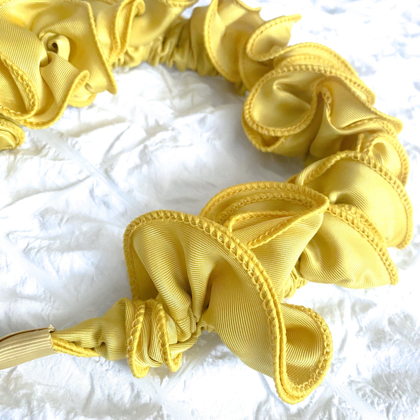 Mustard Ruffle Headband