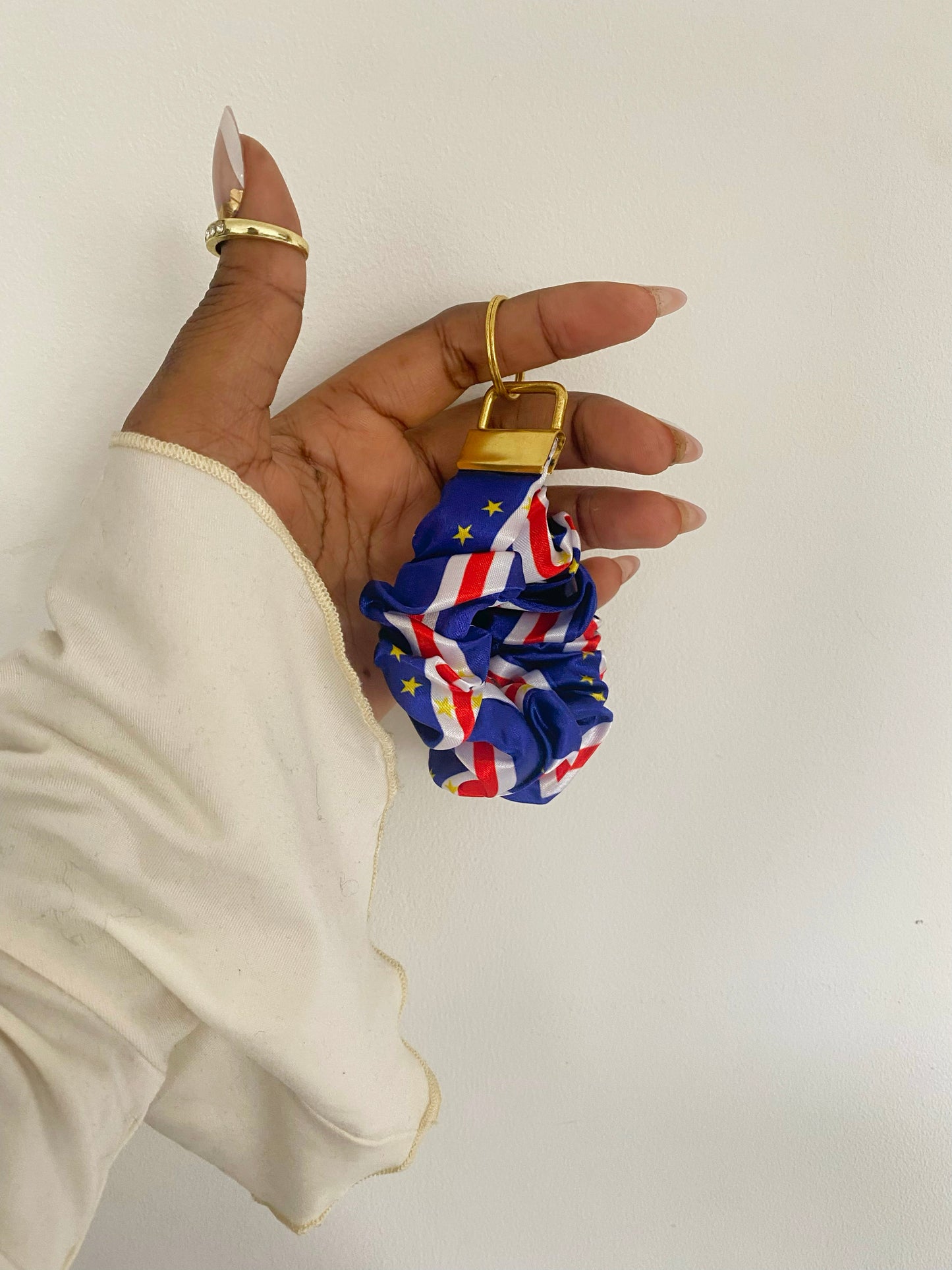 African/ Caribbean Scrunchie Wrislets (Keyring)