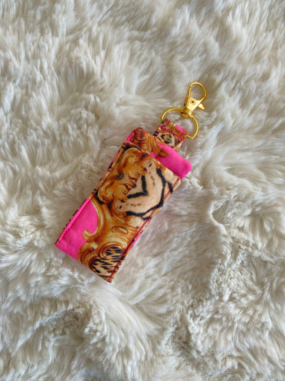 Lip balm keychain holder