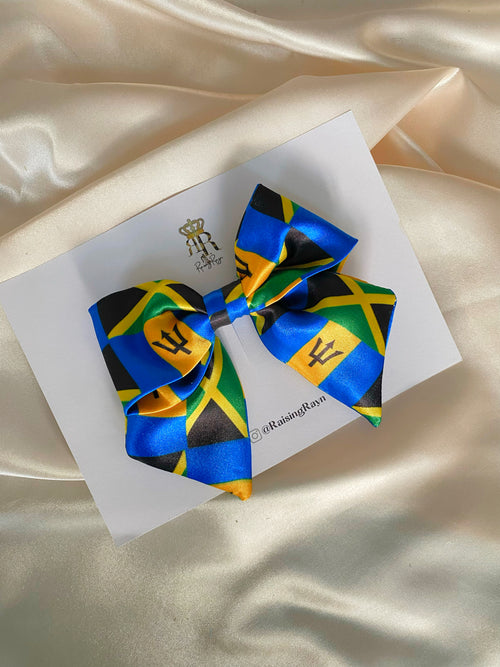 PRE - ORDER Dual Heritage African & Caribbean Satin mini Bows