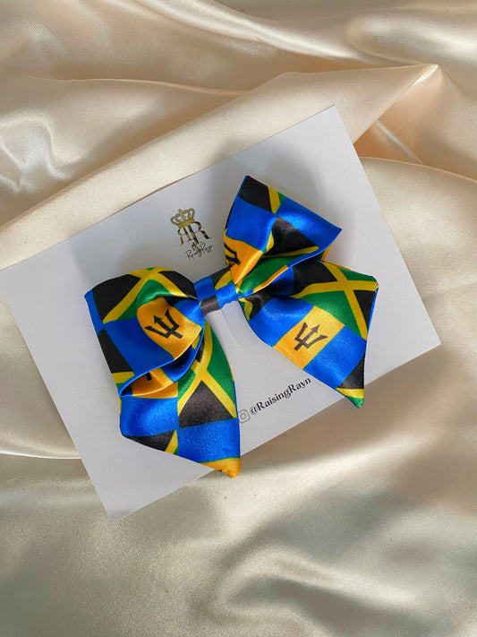 PRE - ORDER Dual Heritage African & Caribbean Satin mini Bows