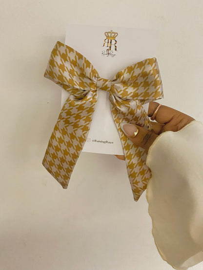 Tweed/Plaid LongTail Bows