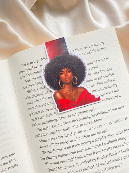 Afro Beauty Magnetic Bookmarks
