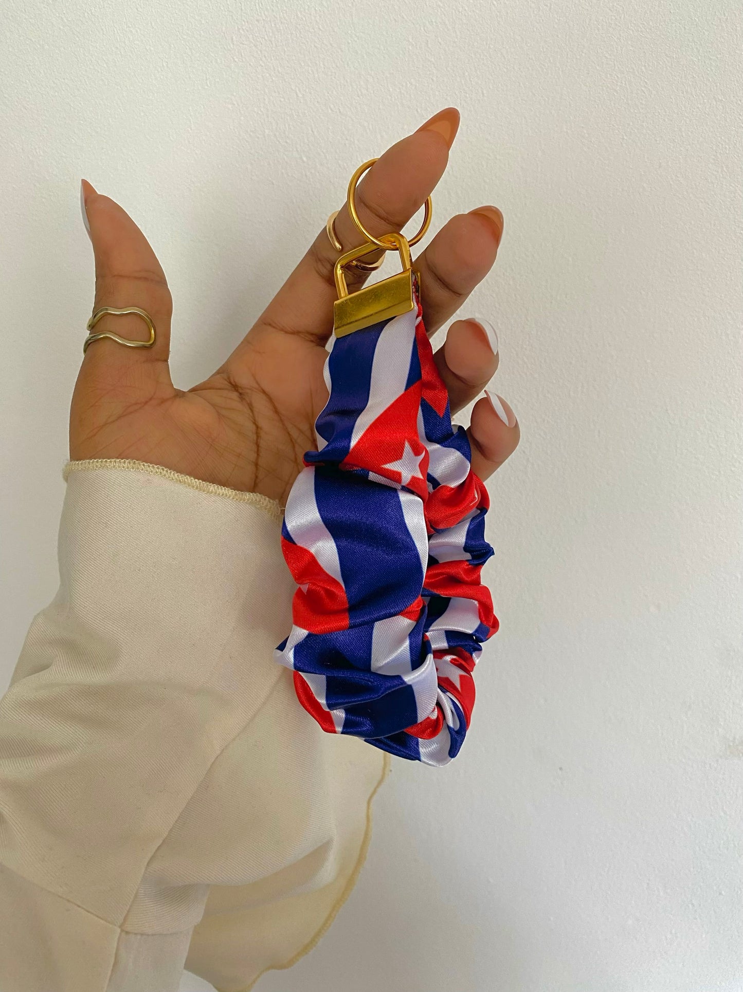 African/ Caribbean Scrunchie Wristlets (Keyring)