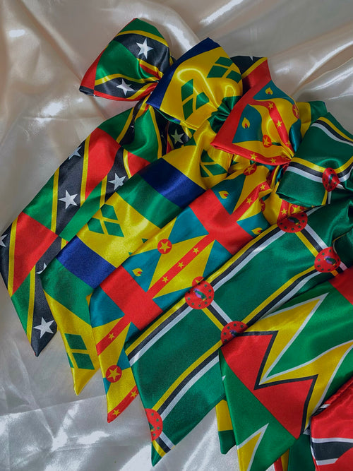 African & Caribbean Satin Hair Bows