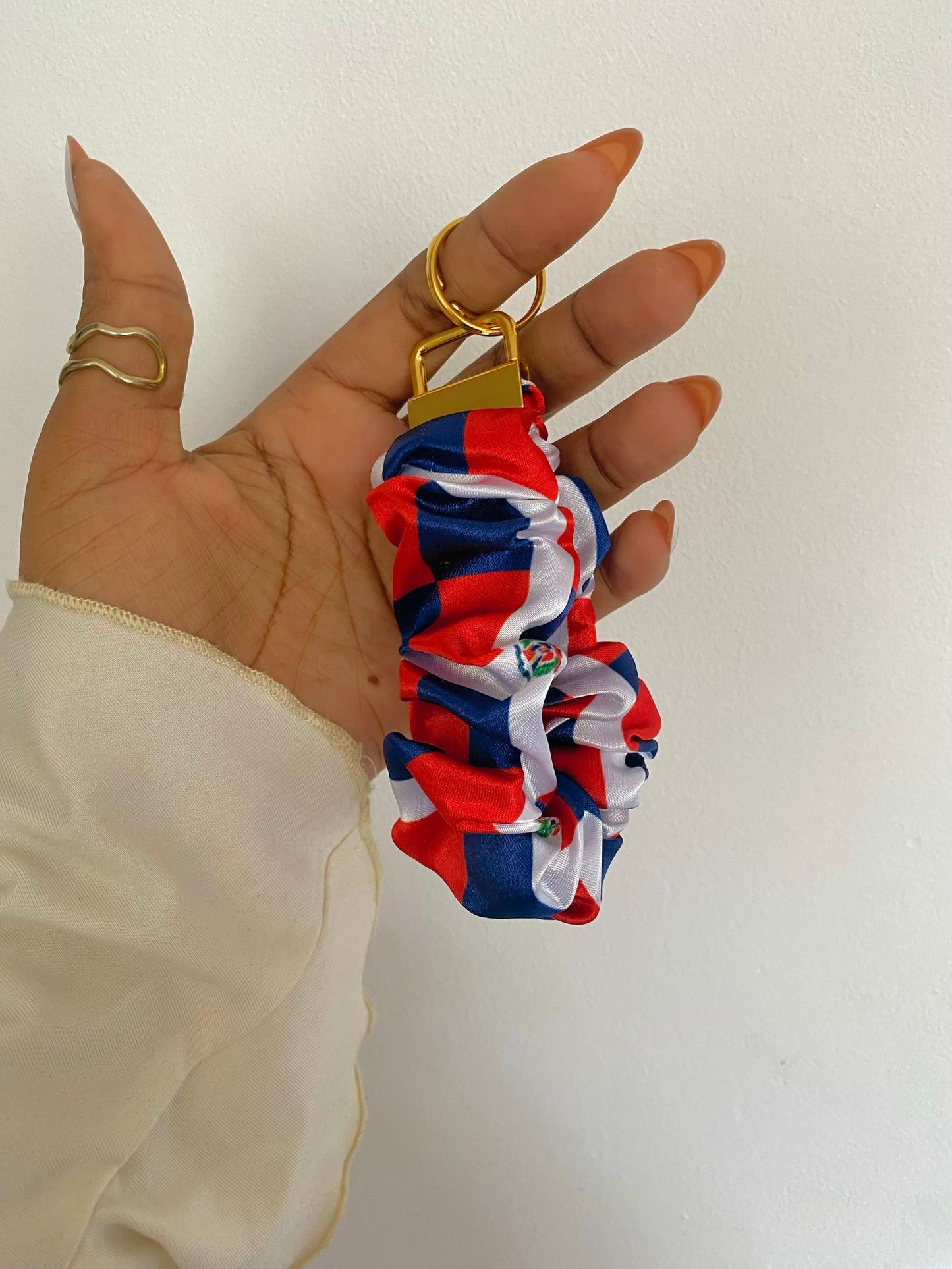 African/ Caribbean Scrunchie Wristlets (Keyring)